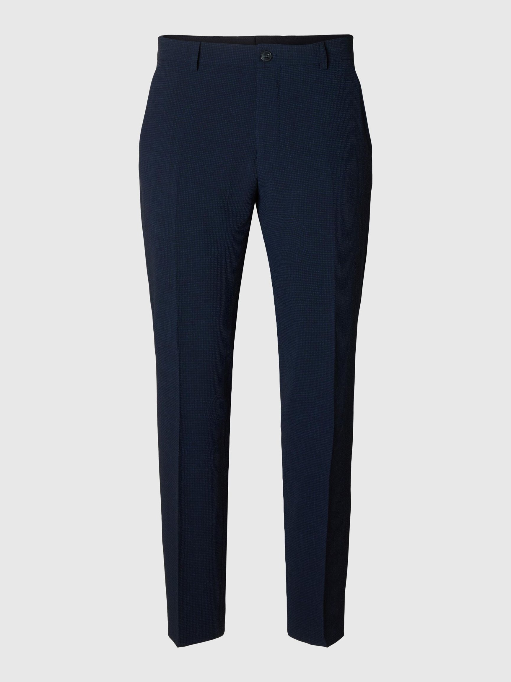 SLIM FIT SEERSUCKER SUIT TROUSERS