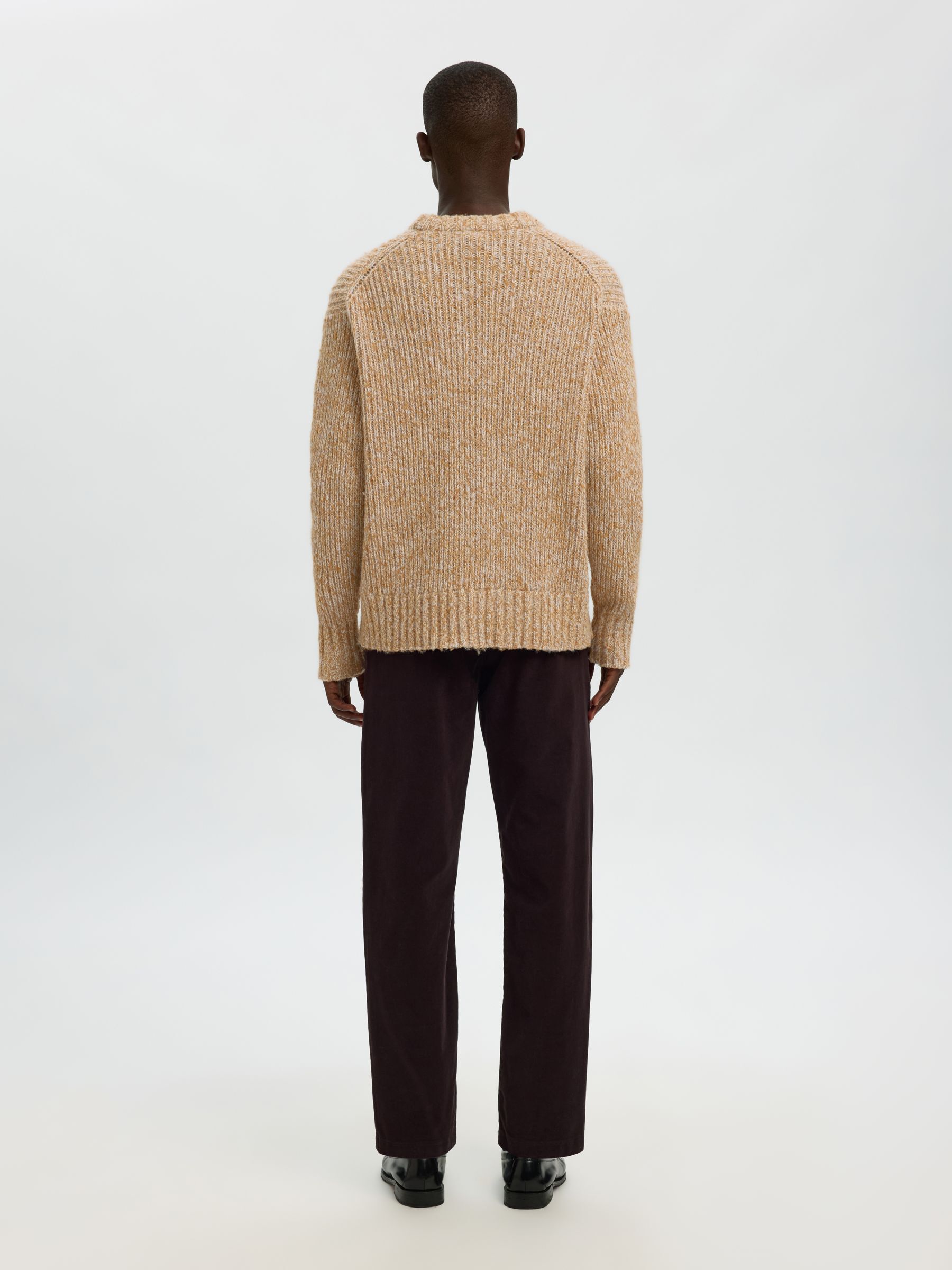 WOOL BLEND CREWNECK JUMPER
