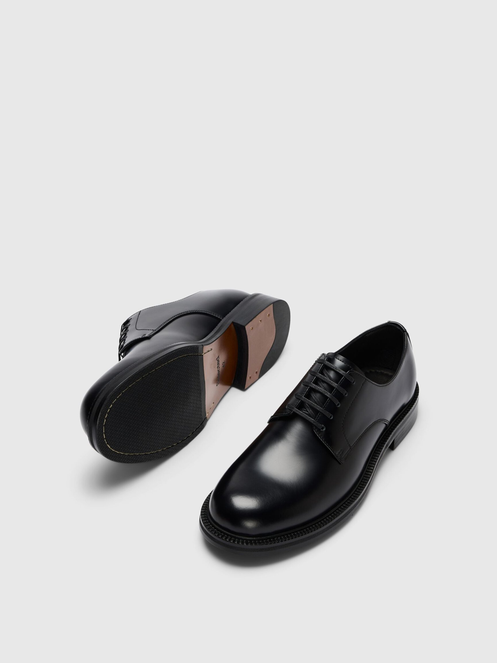 LEATHER DERBY SHOES