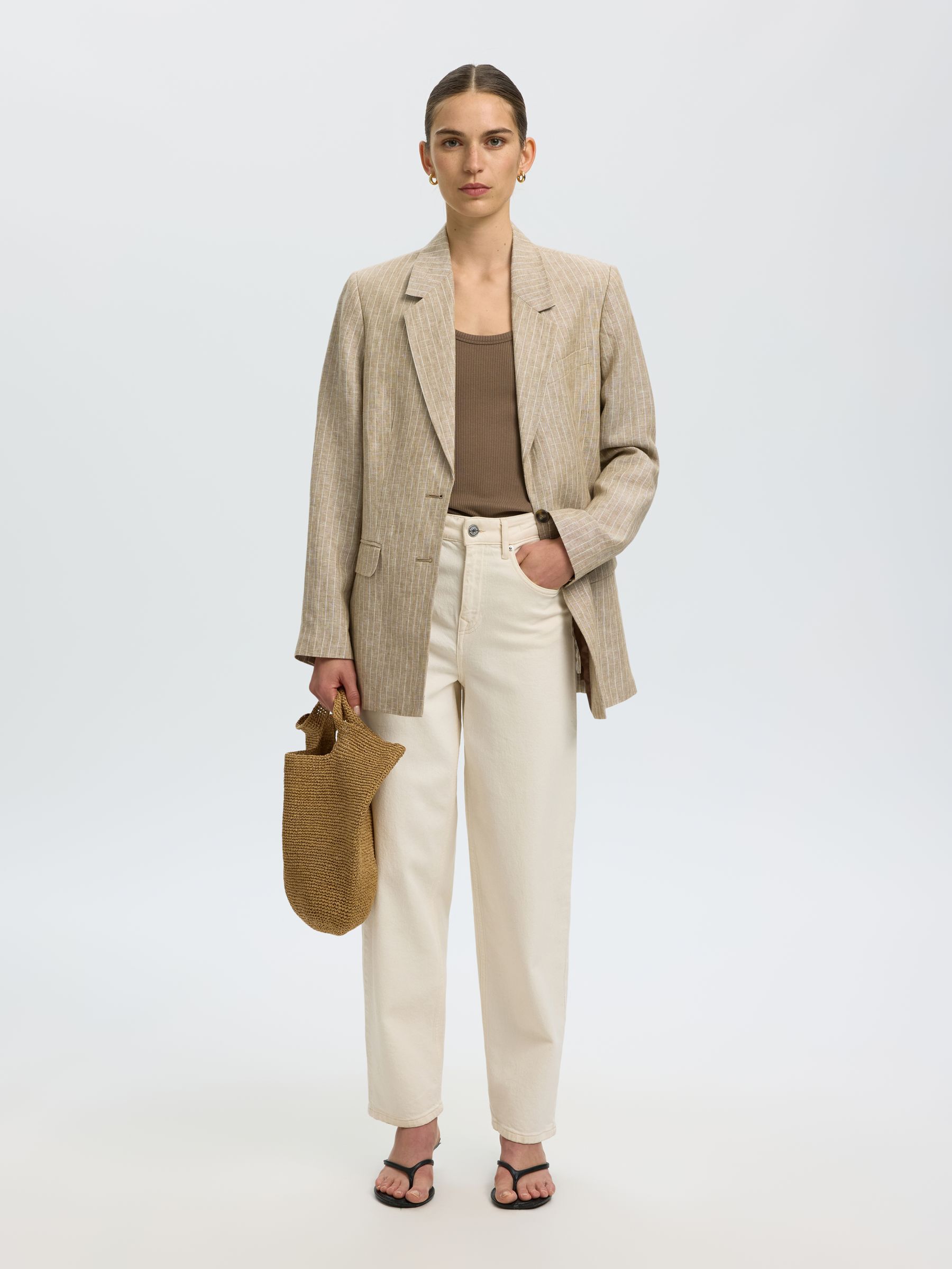 RIBBED COTTON TANK TOP