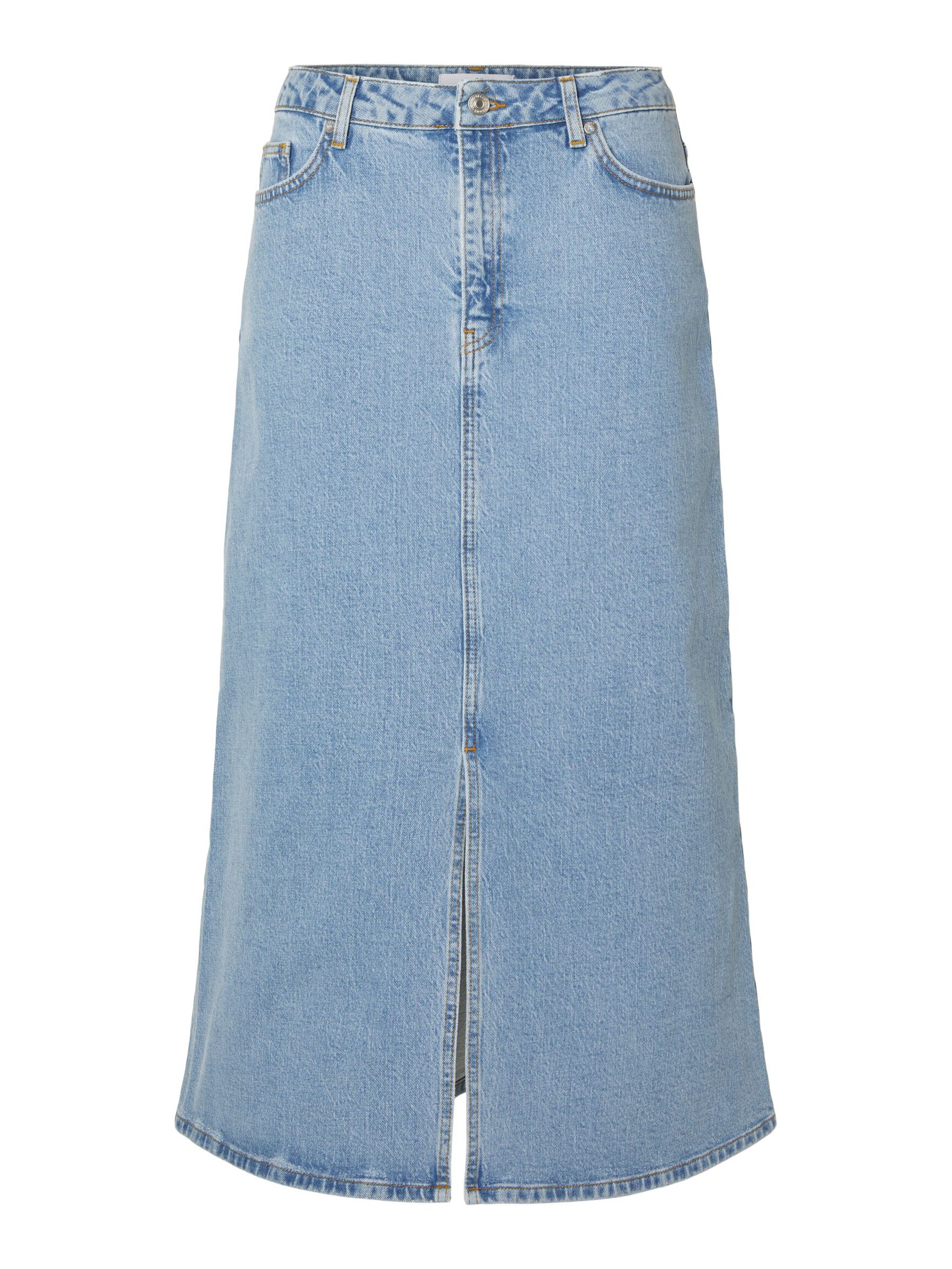 DENIM MIDI SKIRT