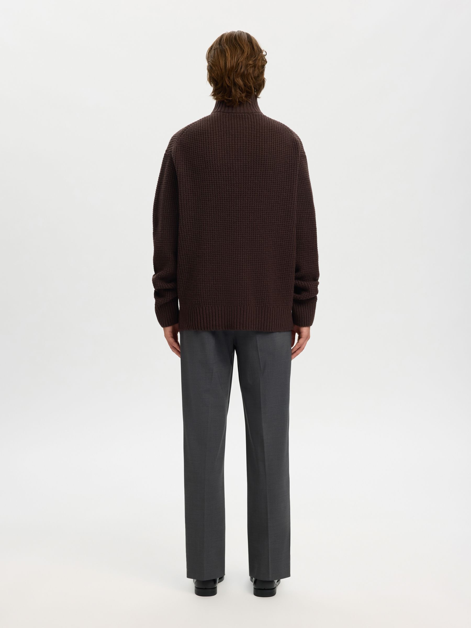 COTTON BLEND HALF-ZIP JUMPER