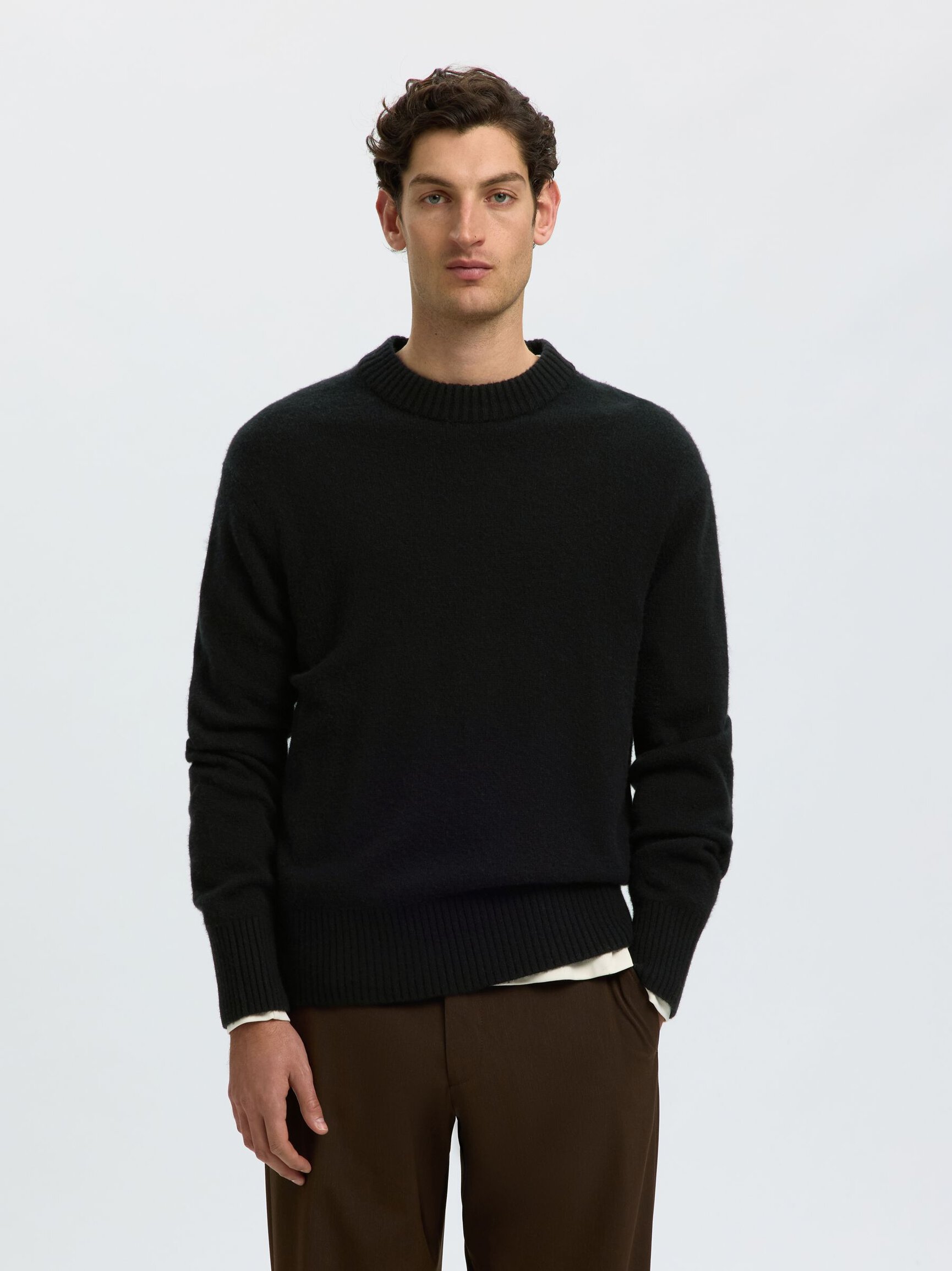 CACHEMIRE MÉLANGÉ PULL EN MAILLE