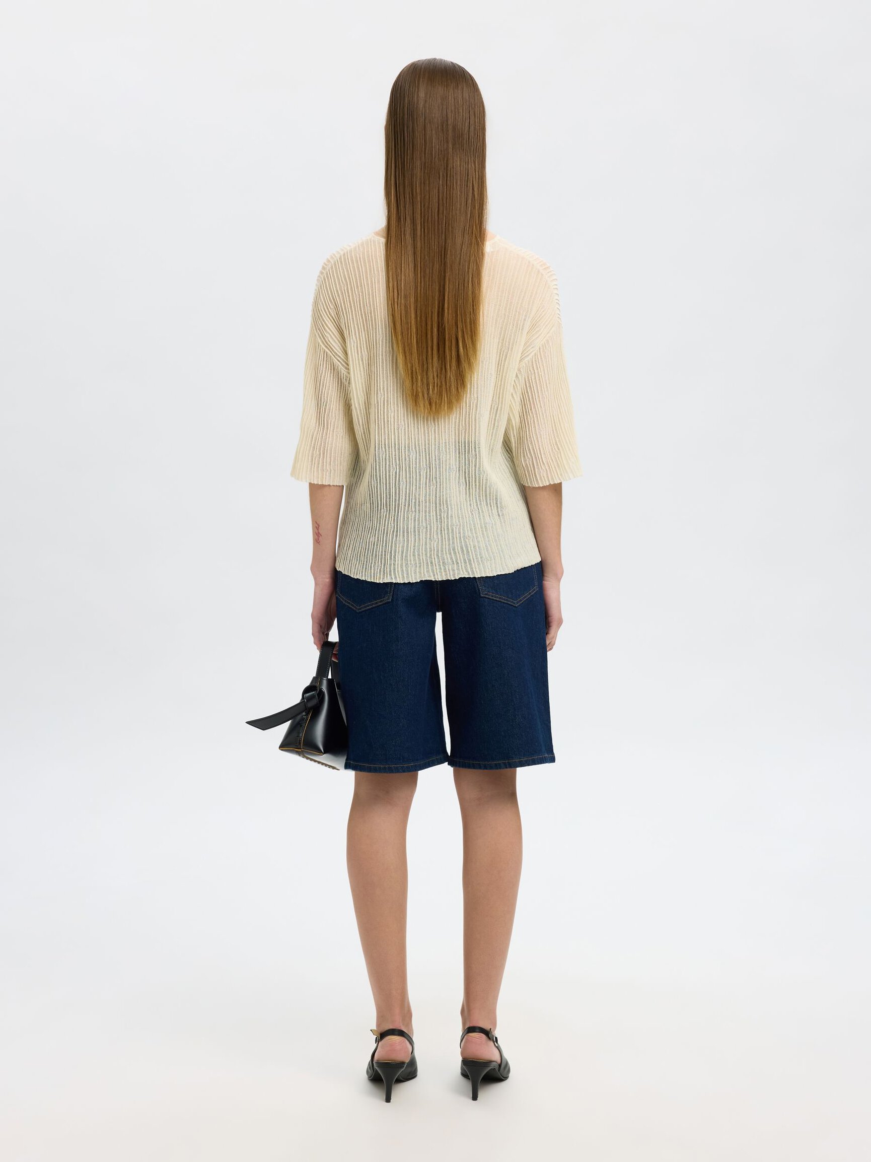 COTTON BLEND KNITTED TOP