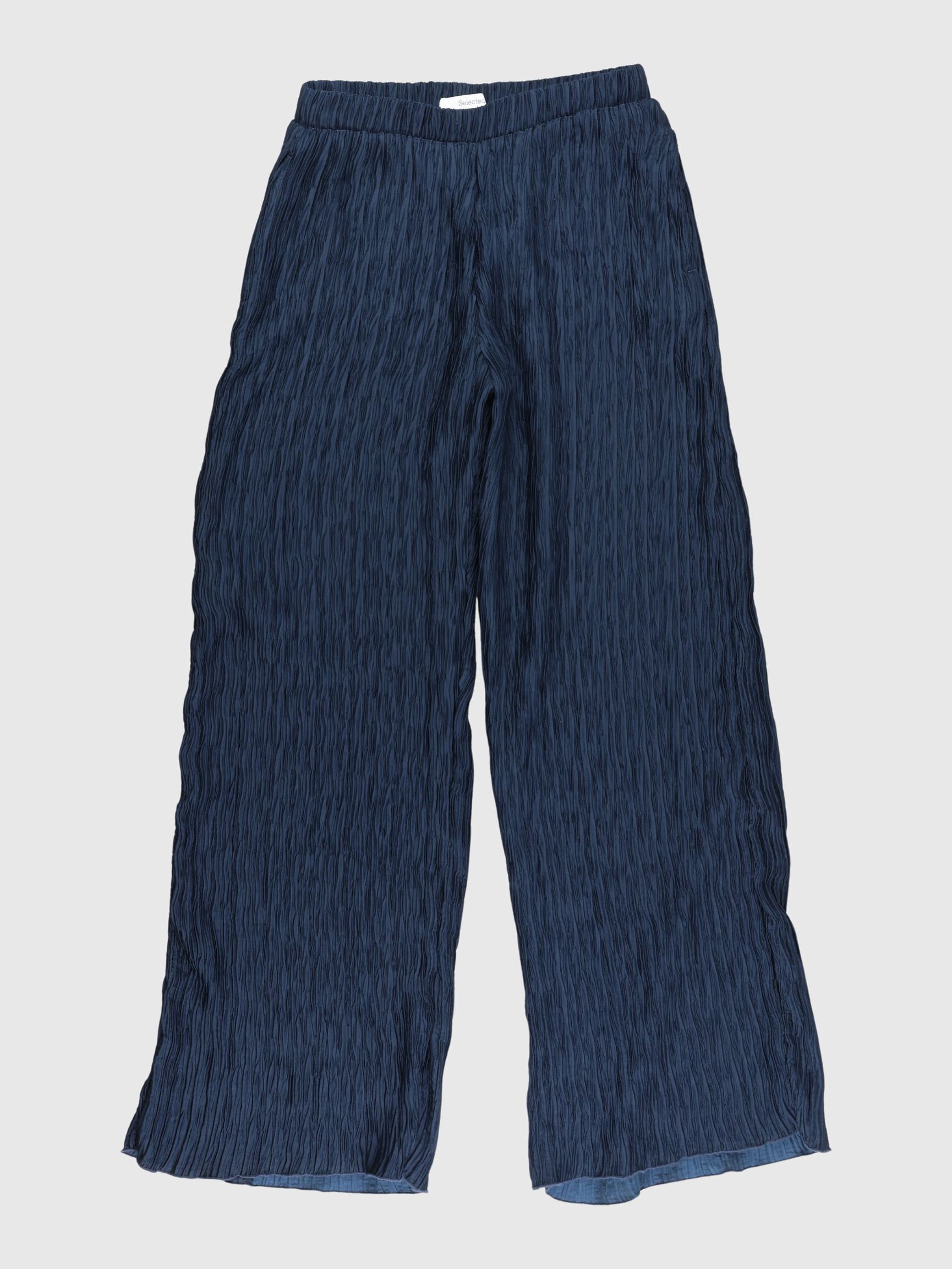 PLISSE WIDE-LEG TROUSERS