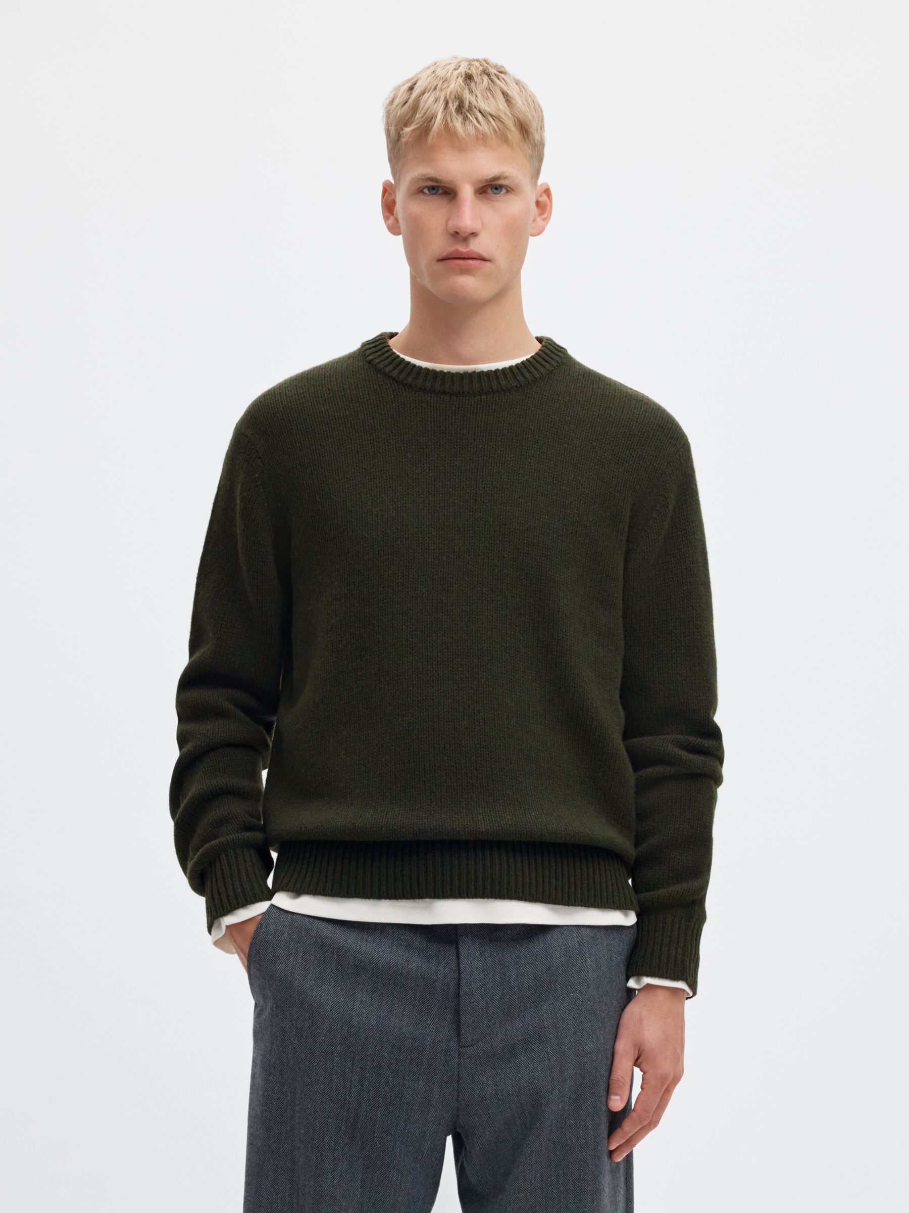 RELAXED FIT WOLLGEMISCH JUMPER