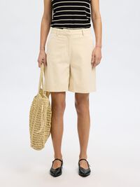 WIDE FIT HØJTALJEDE SHORTS, Birch, highres