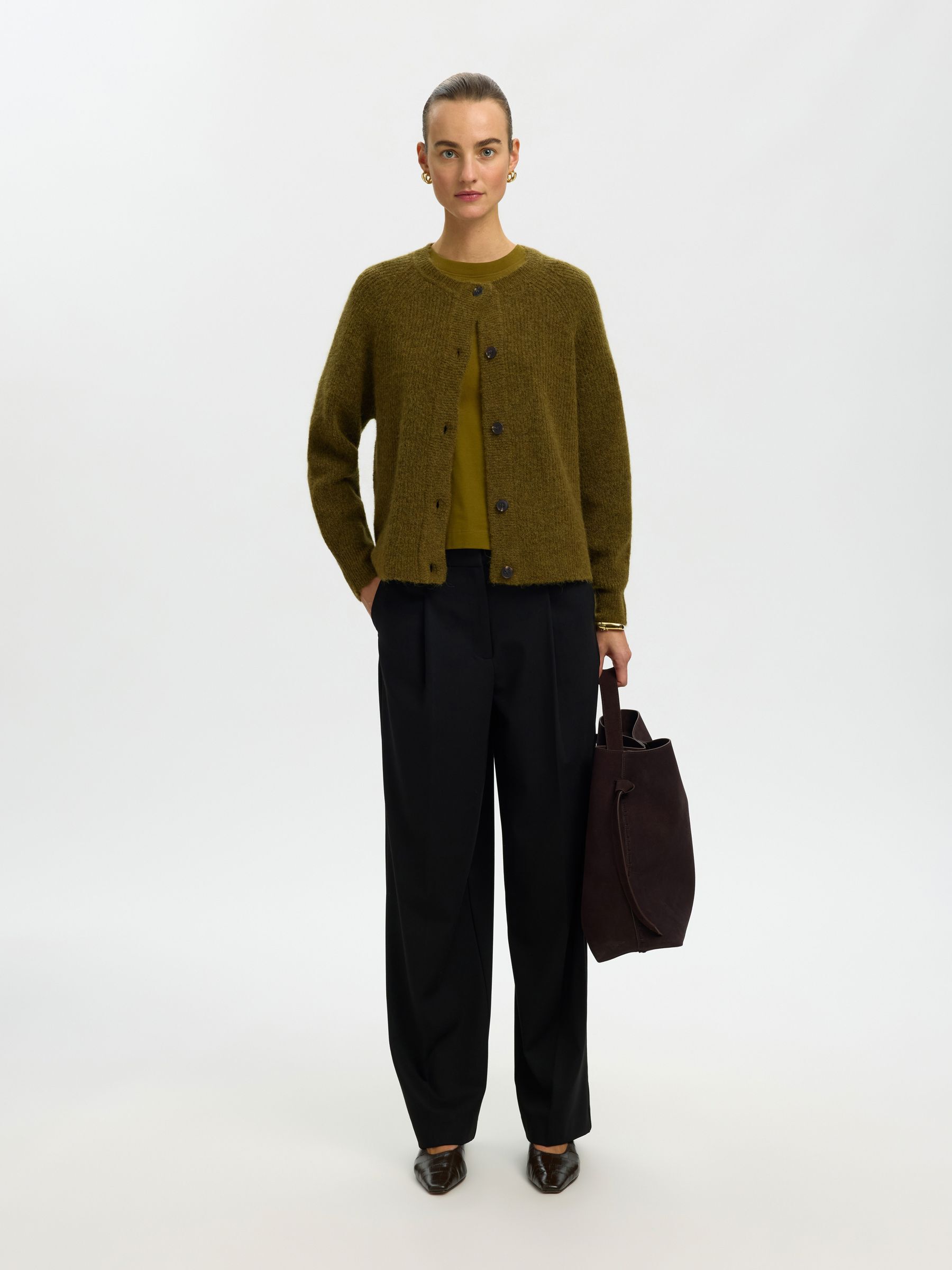 WOOL BLEND CARDIGAN