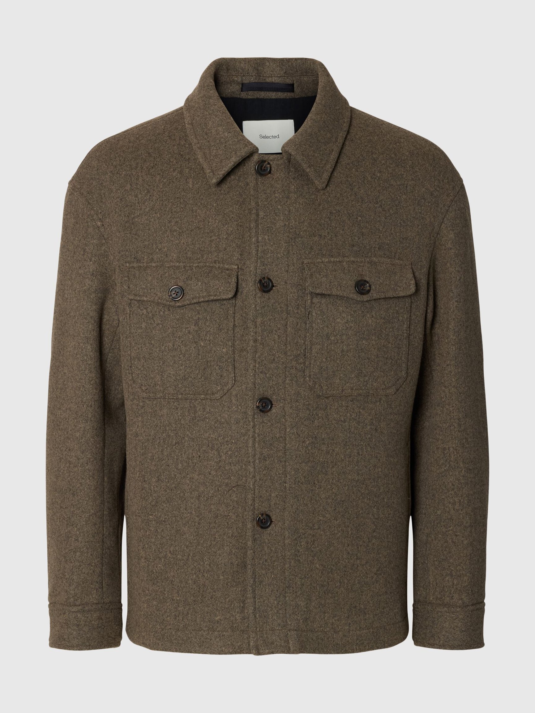 WOOL BLEND SHACKET