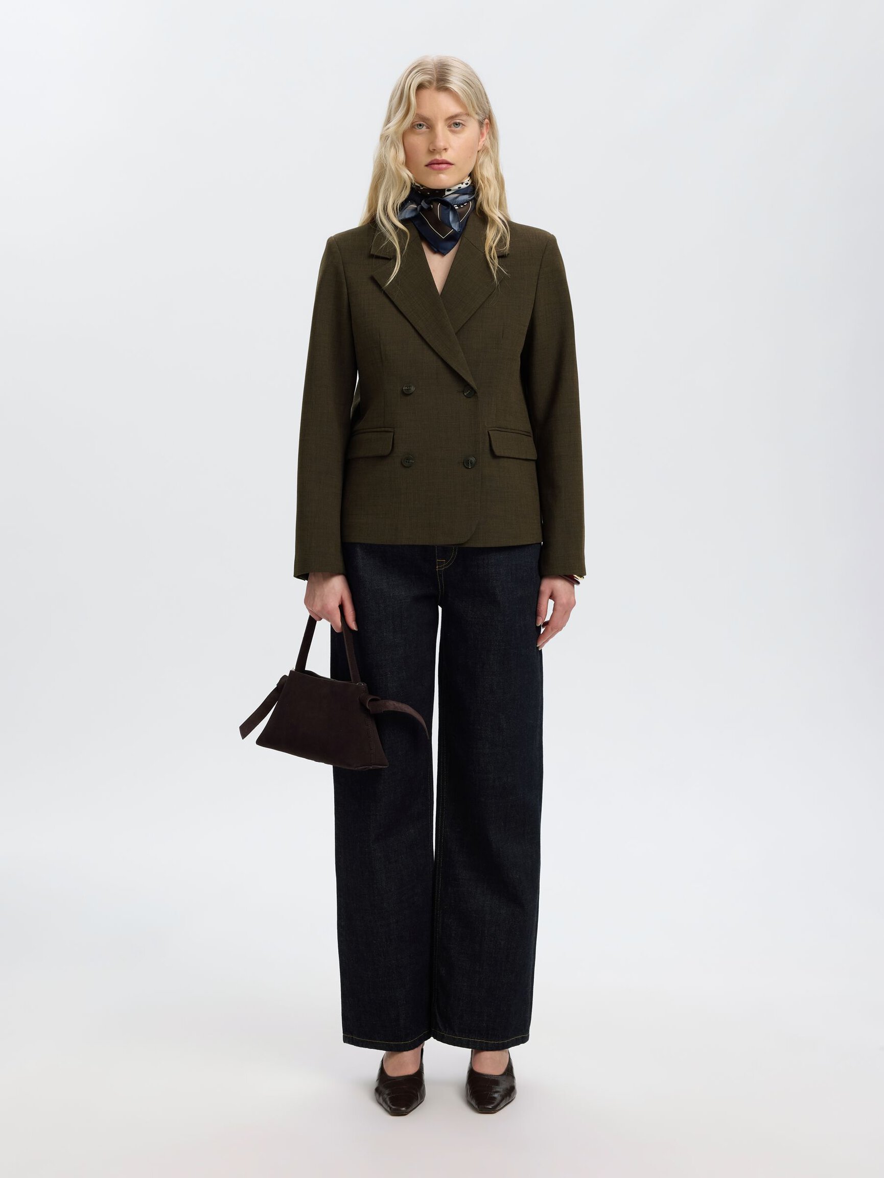 REGULAR FIT DOUBLE-BREASTED BLAZER
