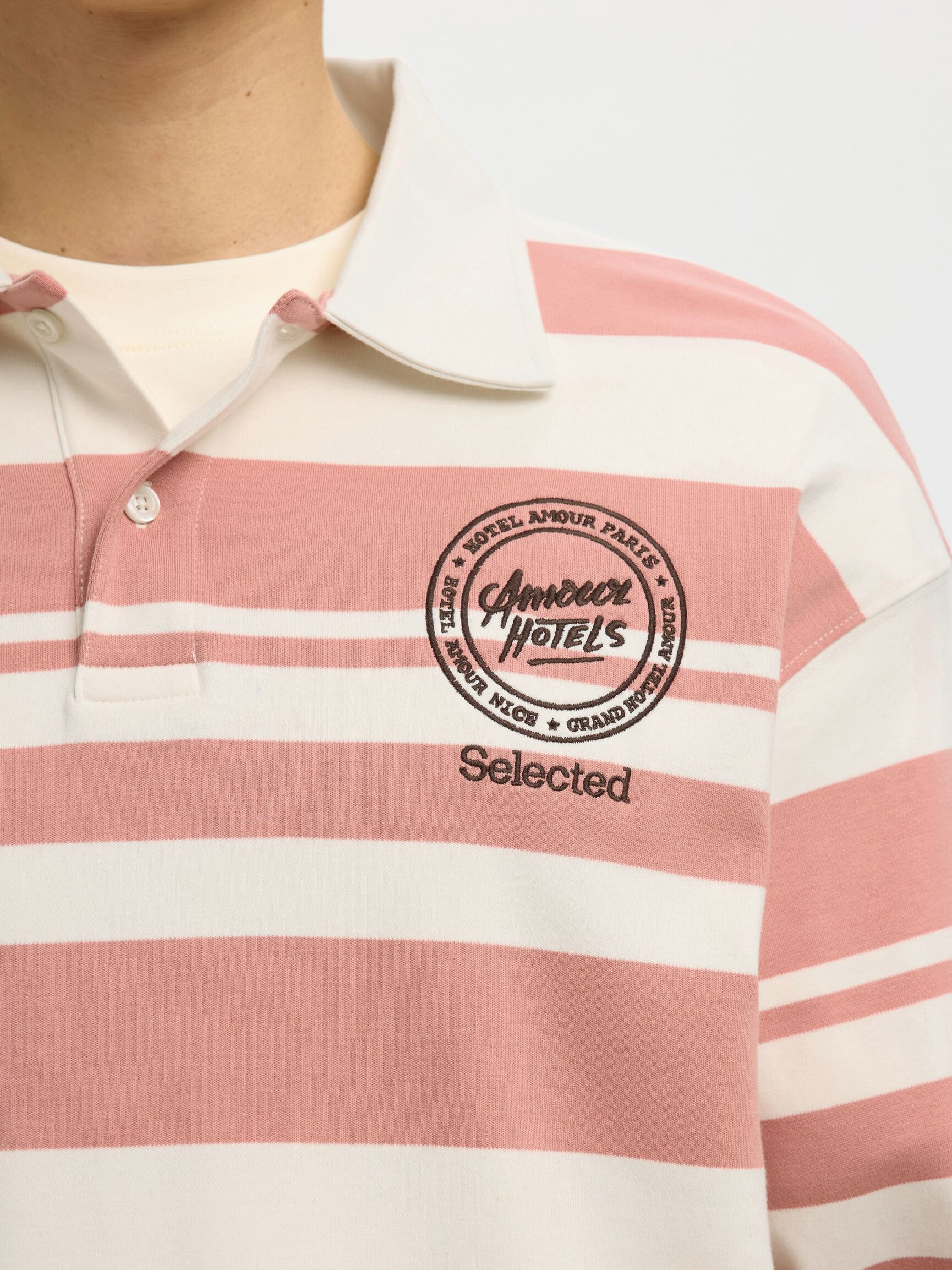 RELAXED FIT LONG-SLEEVED POLO