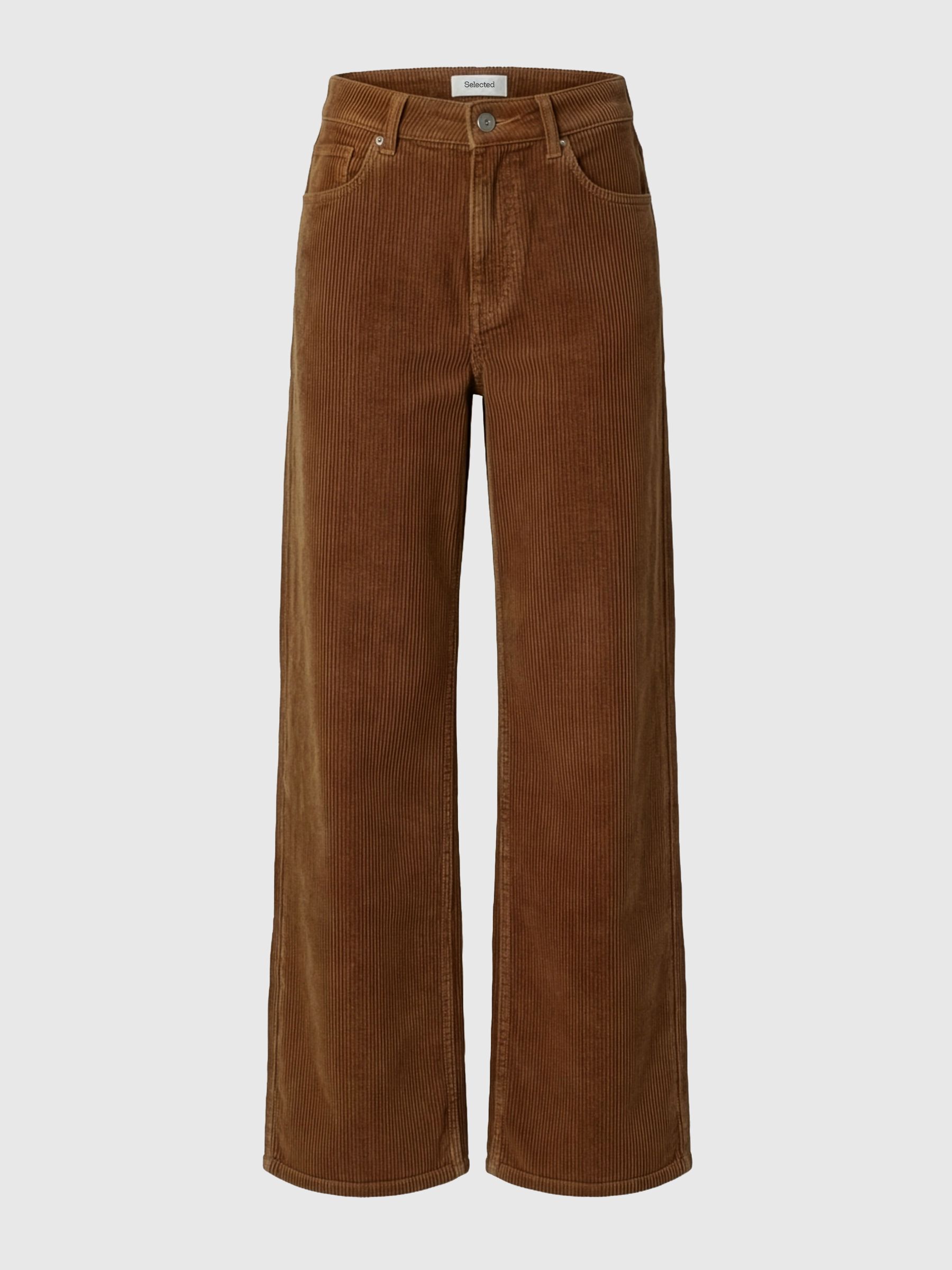 WIDE FIT CORDUROY TROUSERS