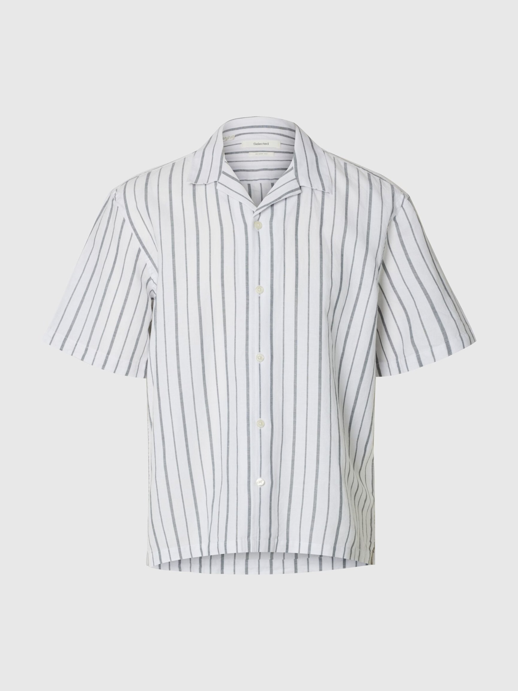 LINEN BLEND SHORT SLEEVED SHIRT
