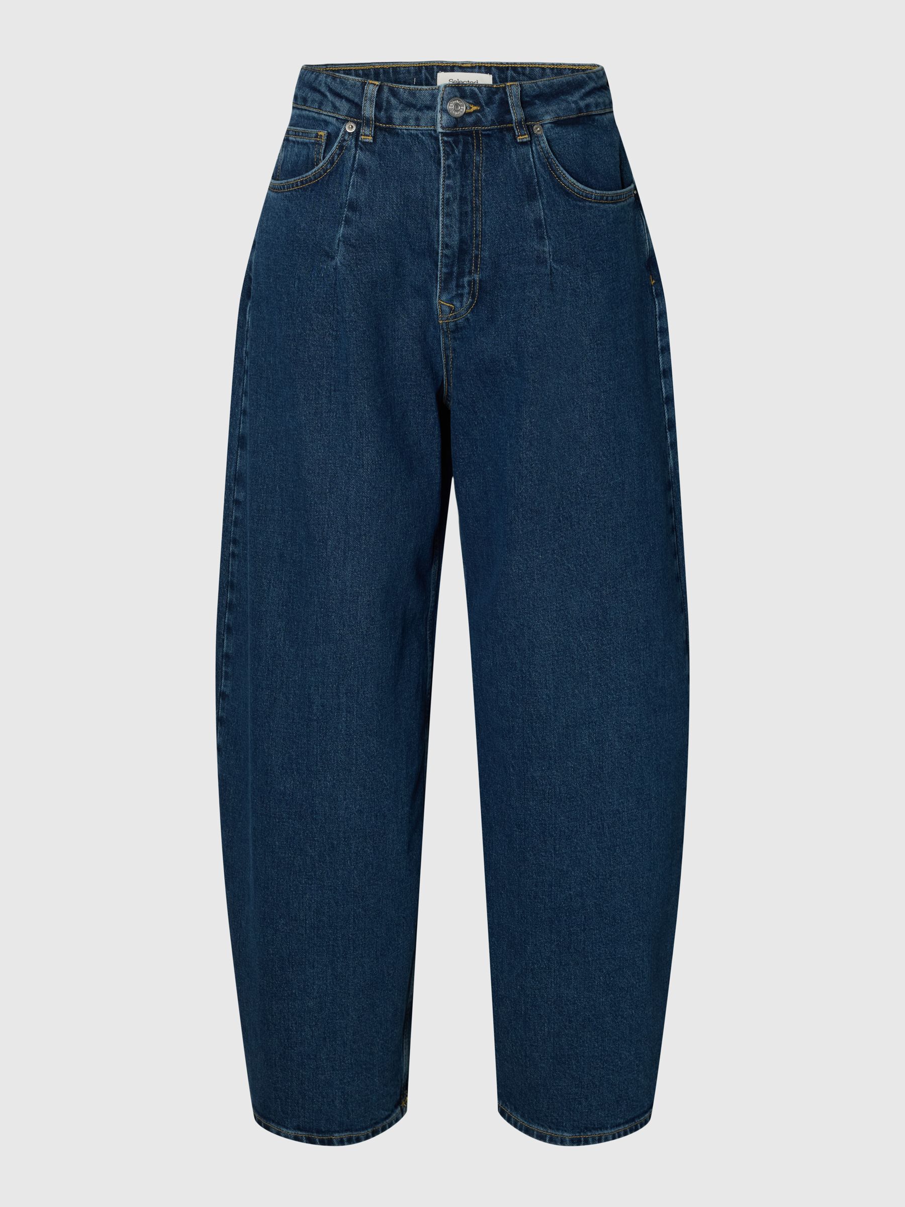 HIGH WAIST BARREL FIT JEANS
