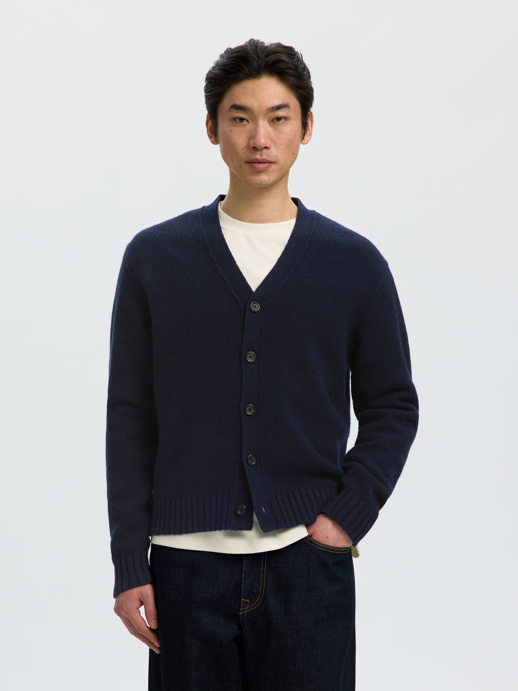 RELAXED FIT ULDBLANDING CARDIGAN