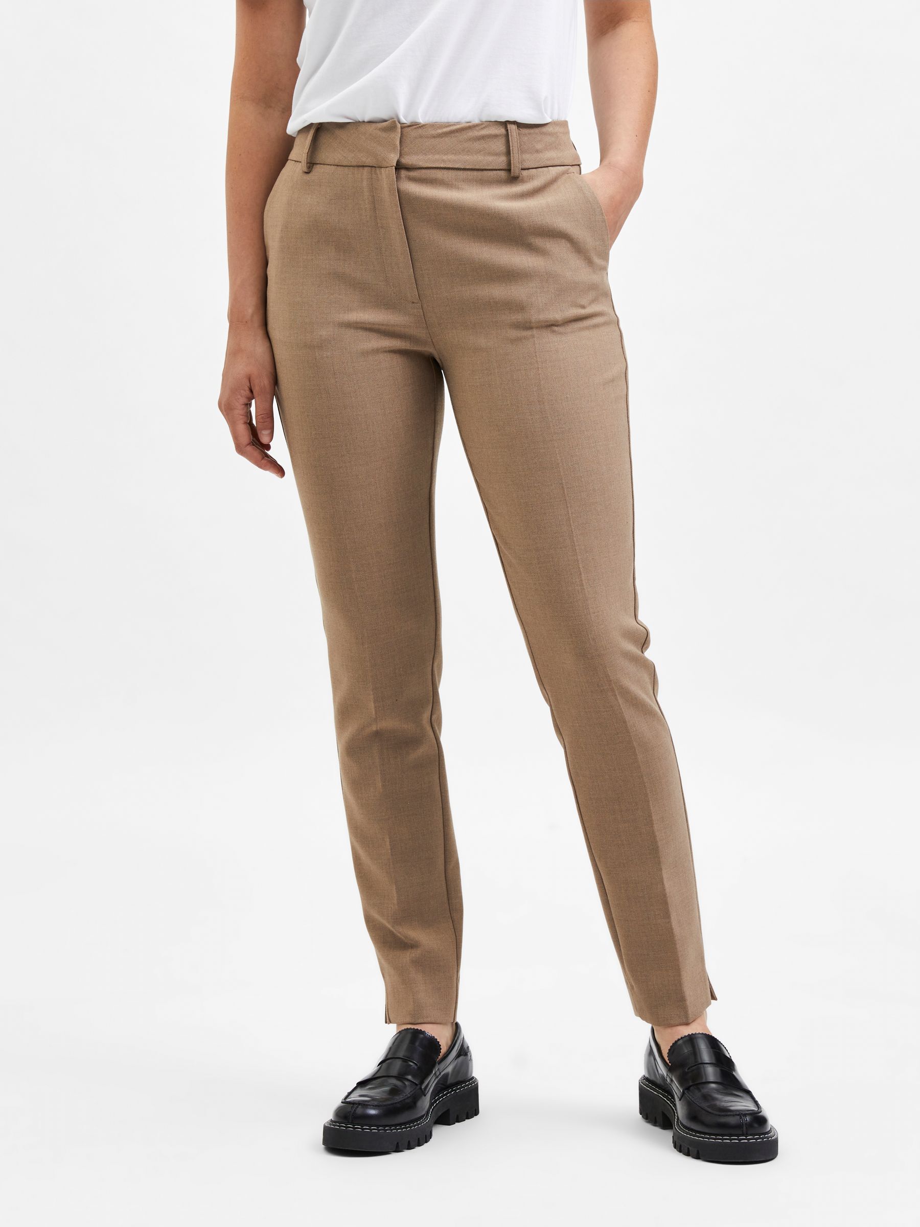 VISCOSE BLEND TROUSERS