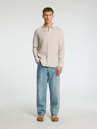 100% LINEN SHIRT, Pure Cashmere, highres