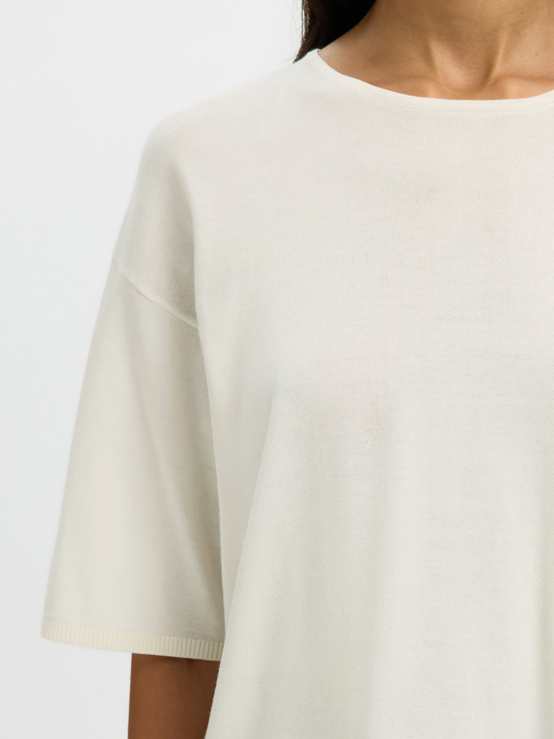 COTTON 2/4 SLEEVED BLOUSE