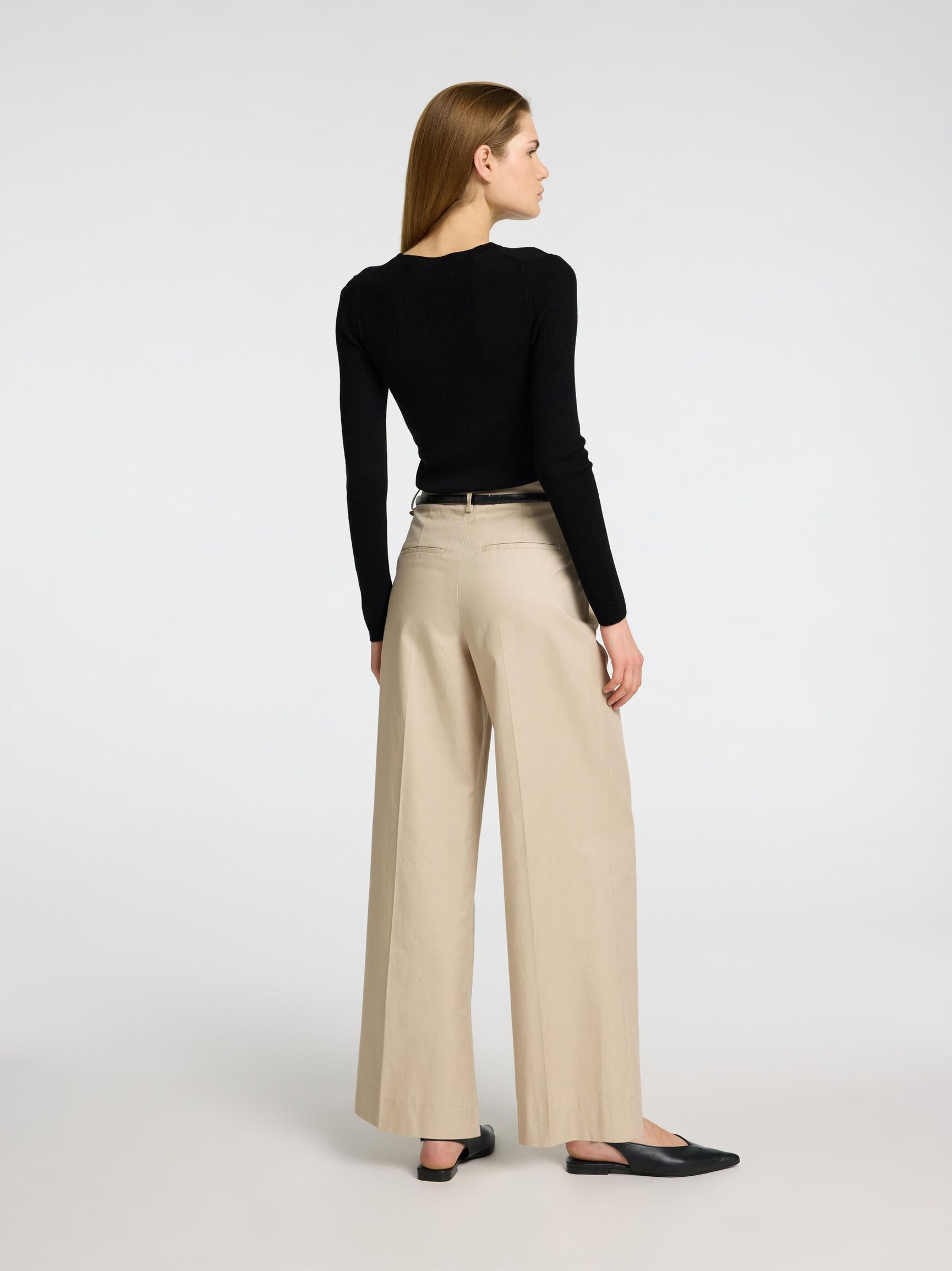 WOOL BLEND KNITTED TOP