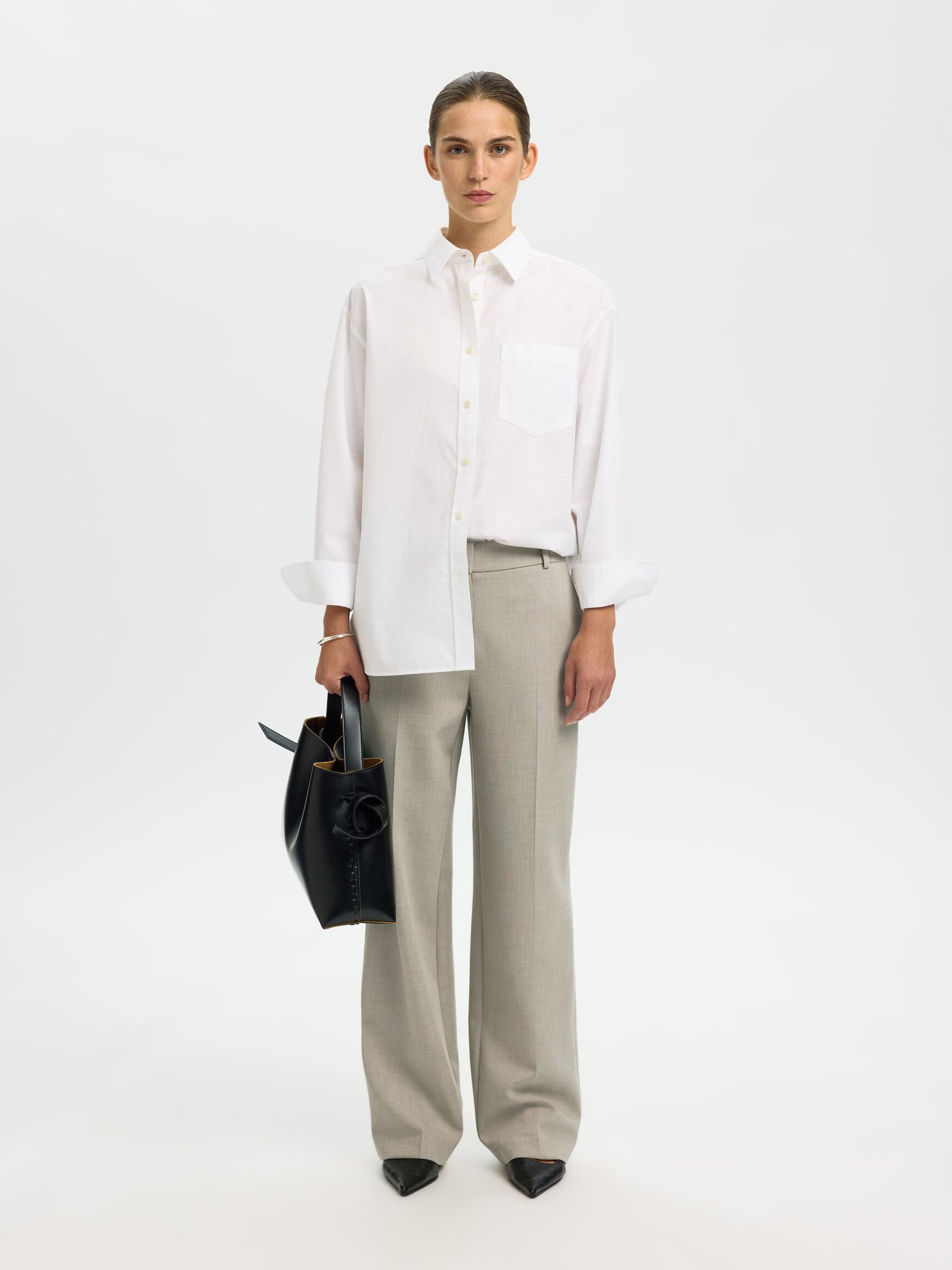 TAILORED WIDE-LEG TROUSERS