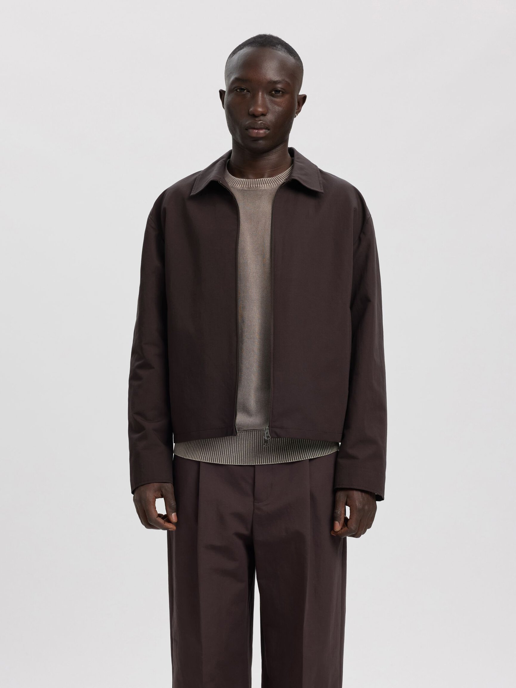 LINEN BLEND OVERSHIRT