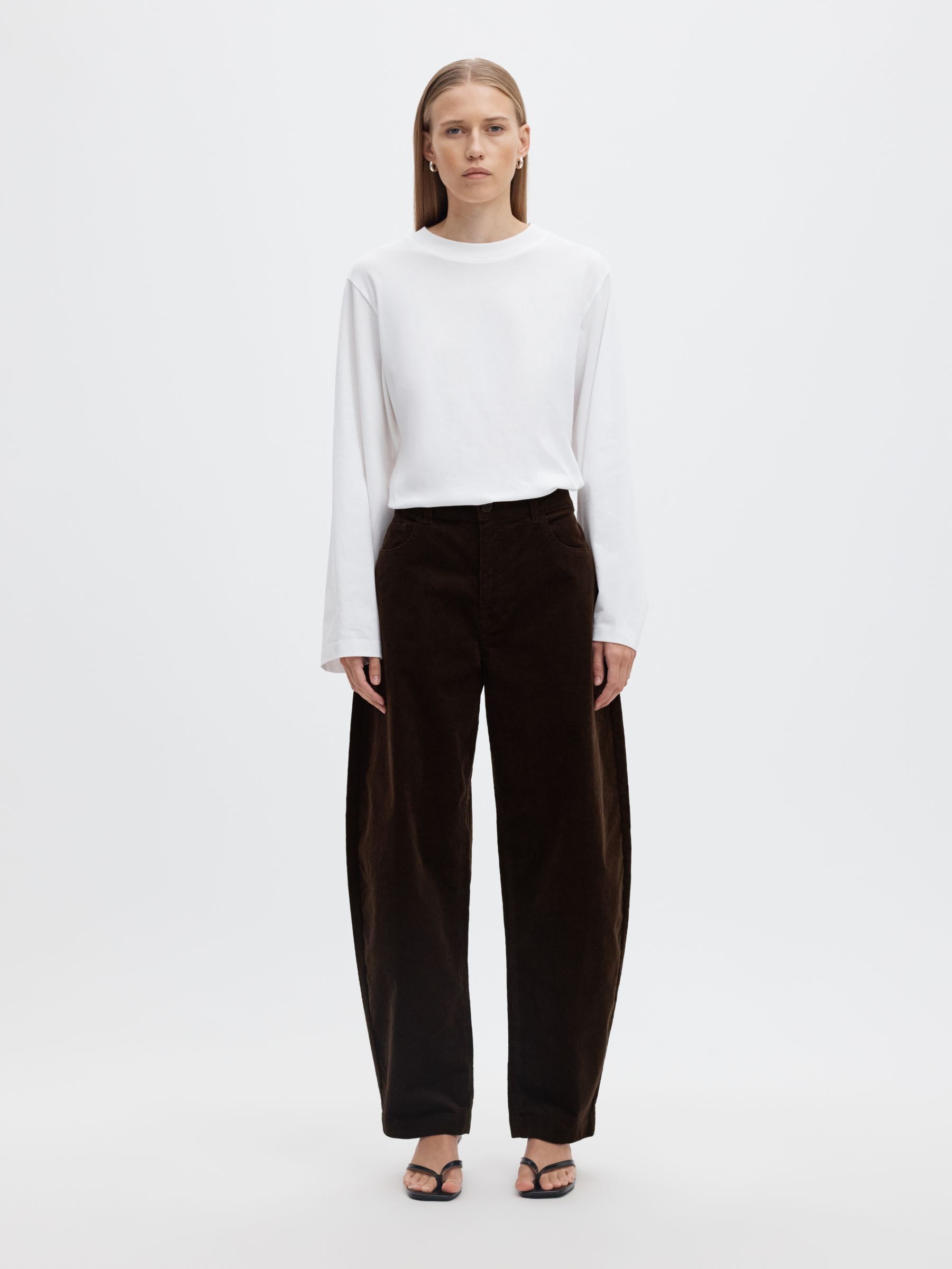 CORDUROY BARREL FIT BROEK