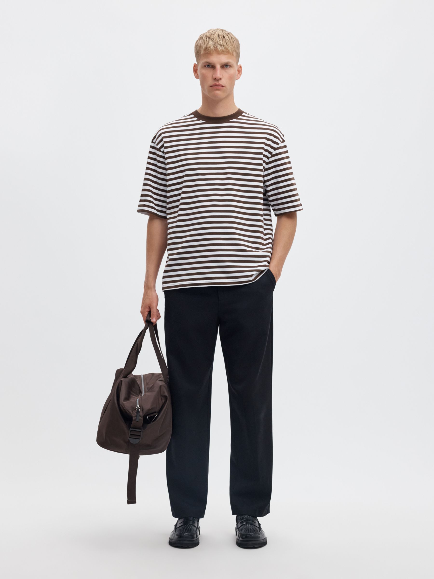 STRIPED RELAXED FIT T-SHIRT