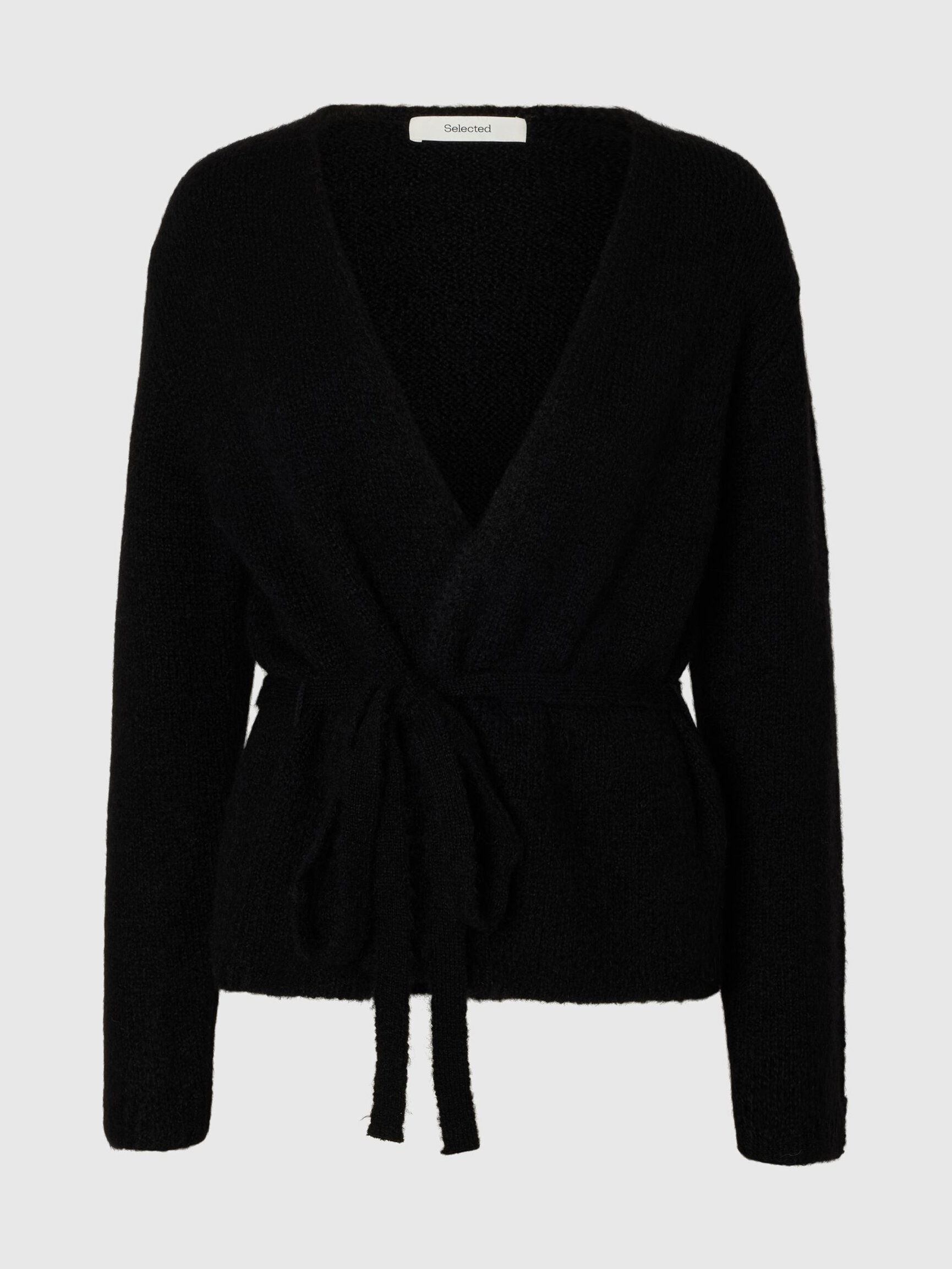 WOOL BLEND KNITTED CARDIGAN