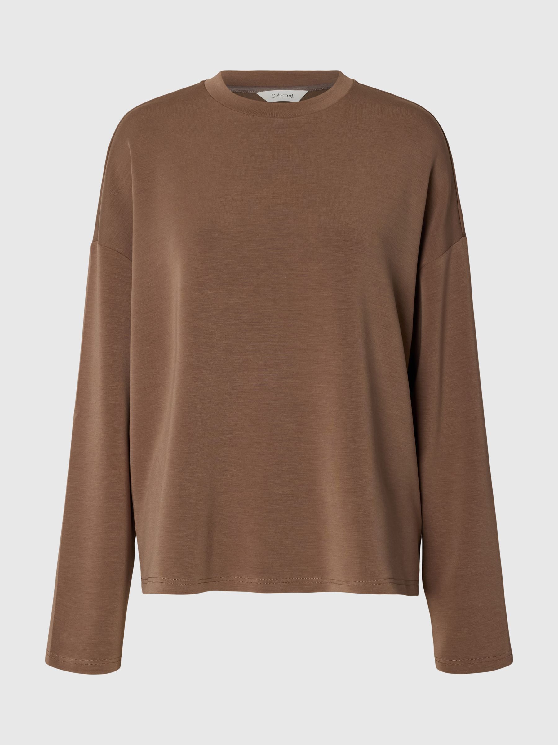 OVERSIZED TOP MET LANGE MOUWEN