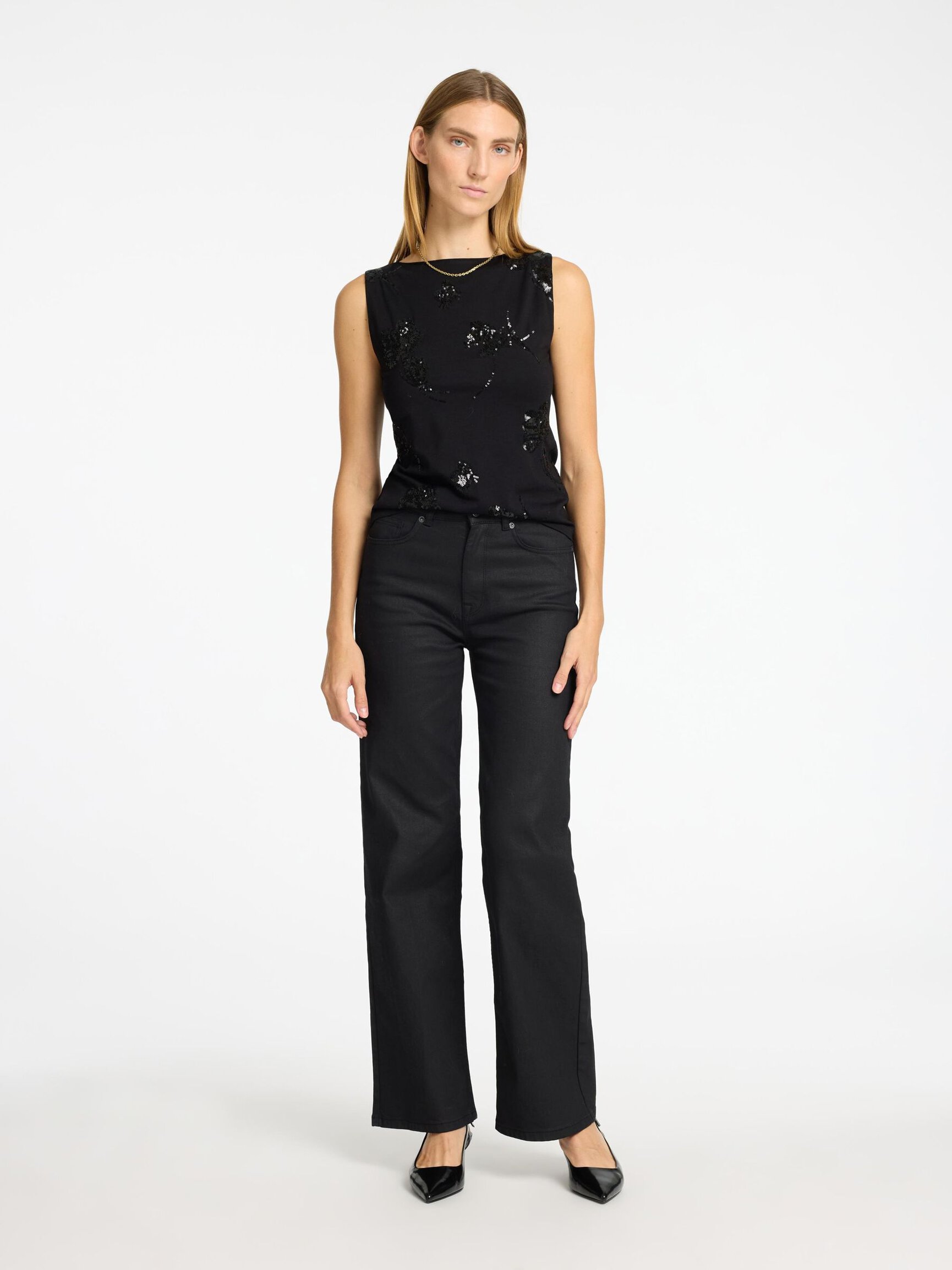 BESCHICHTETE WIDE FIT JEANS