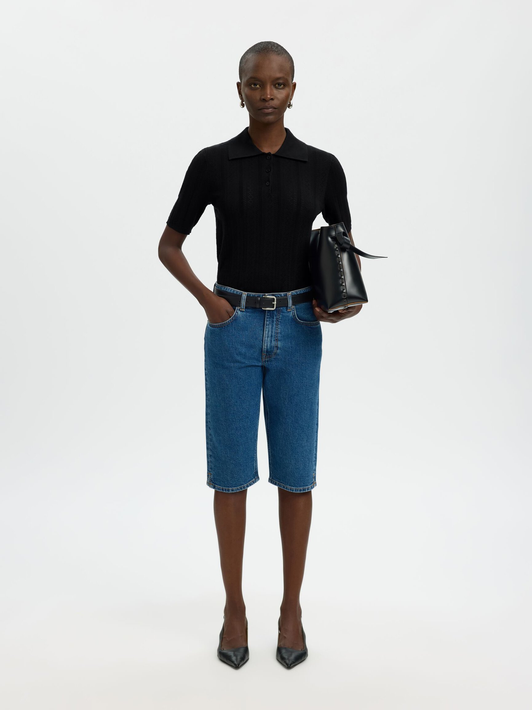 COTTON KNITTED POLO SHIRT