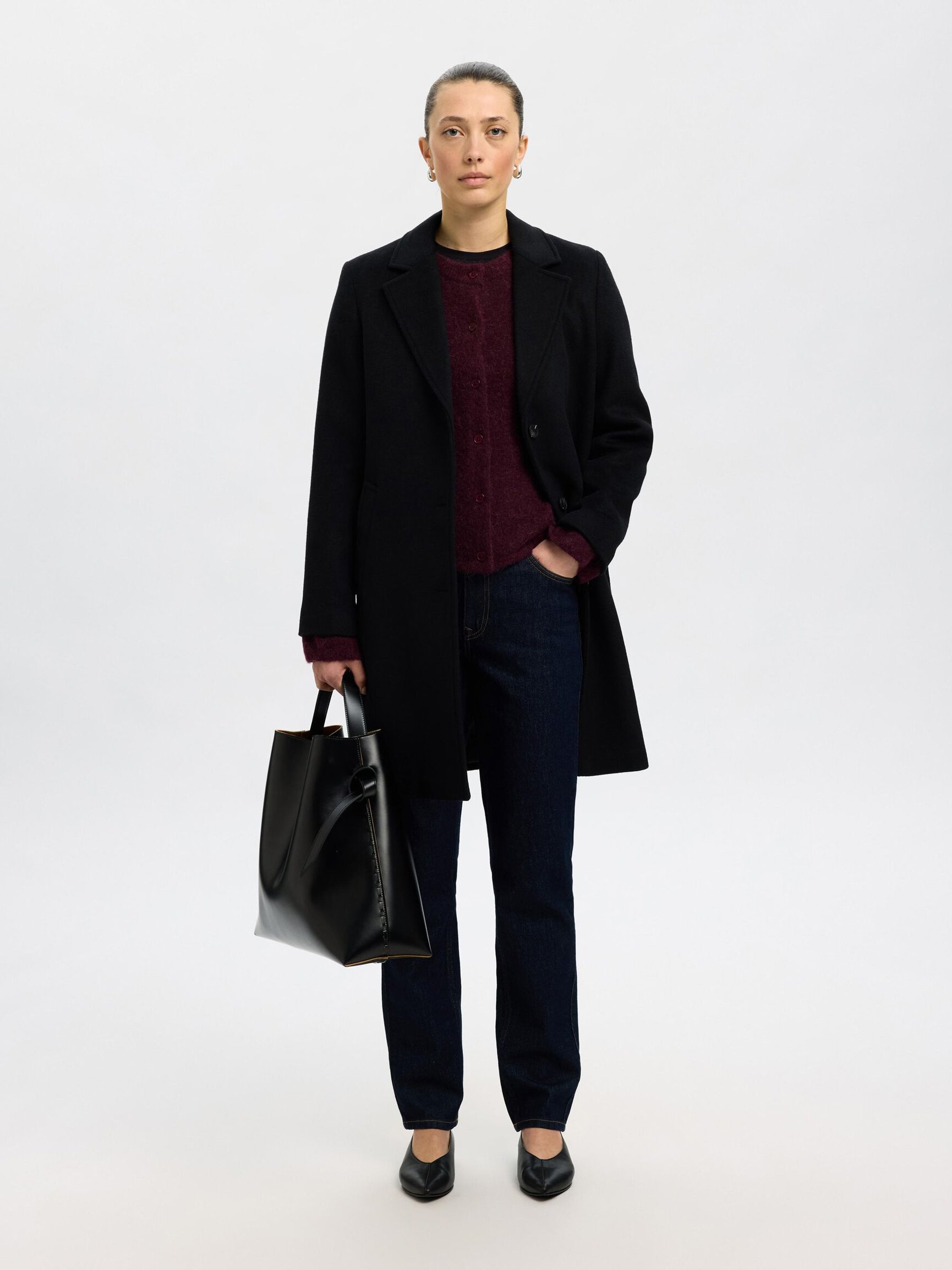 ULDBLANDING STRIKKET CARDIGAN