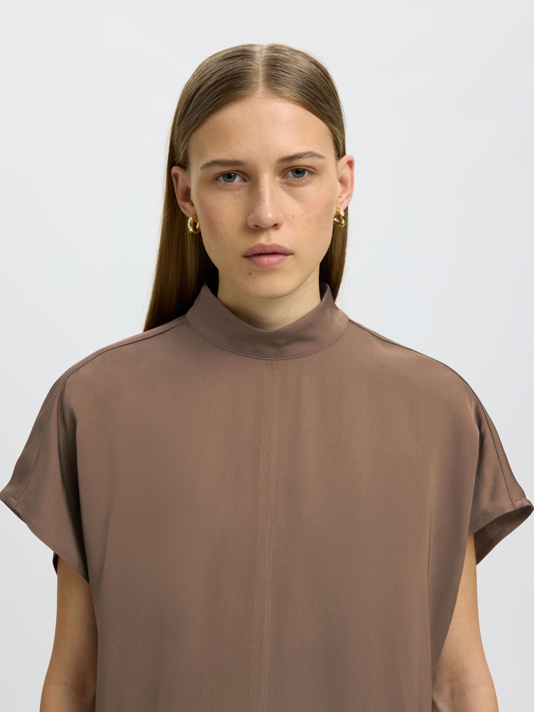 VISCOSE SHORT SLEEVED TOP
