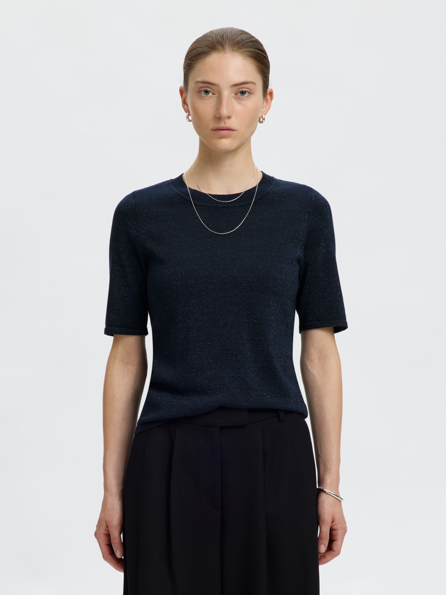 GLITTER KNITTED TOP