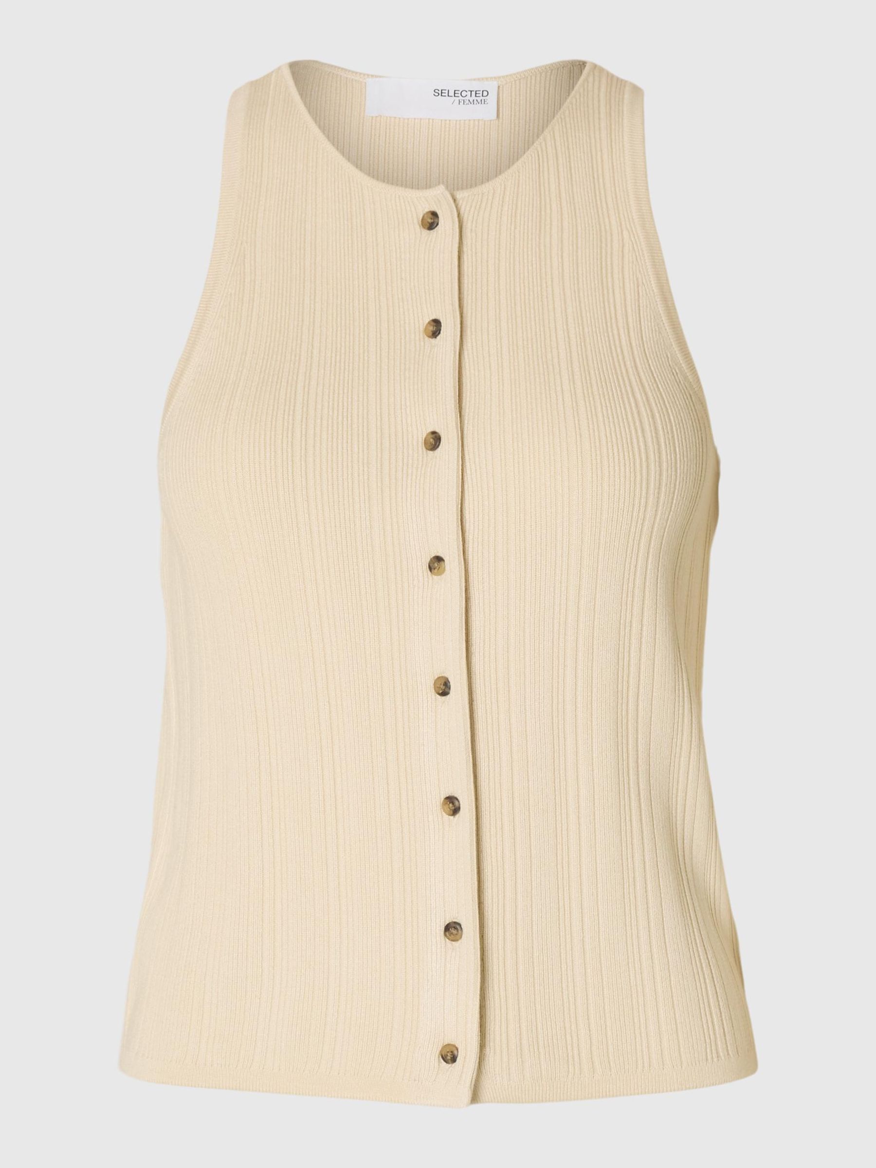 KNITTED SLEEVELESS TOP