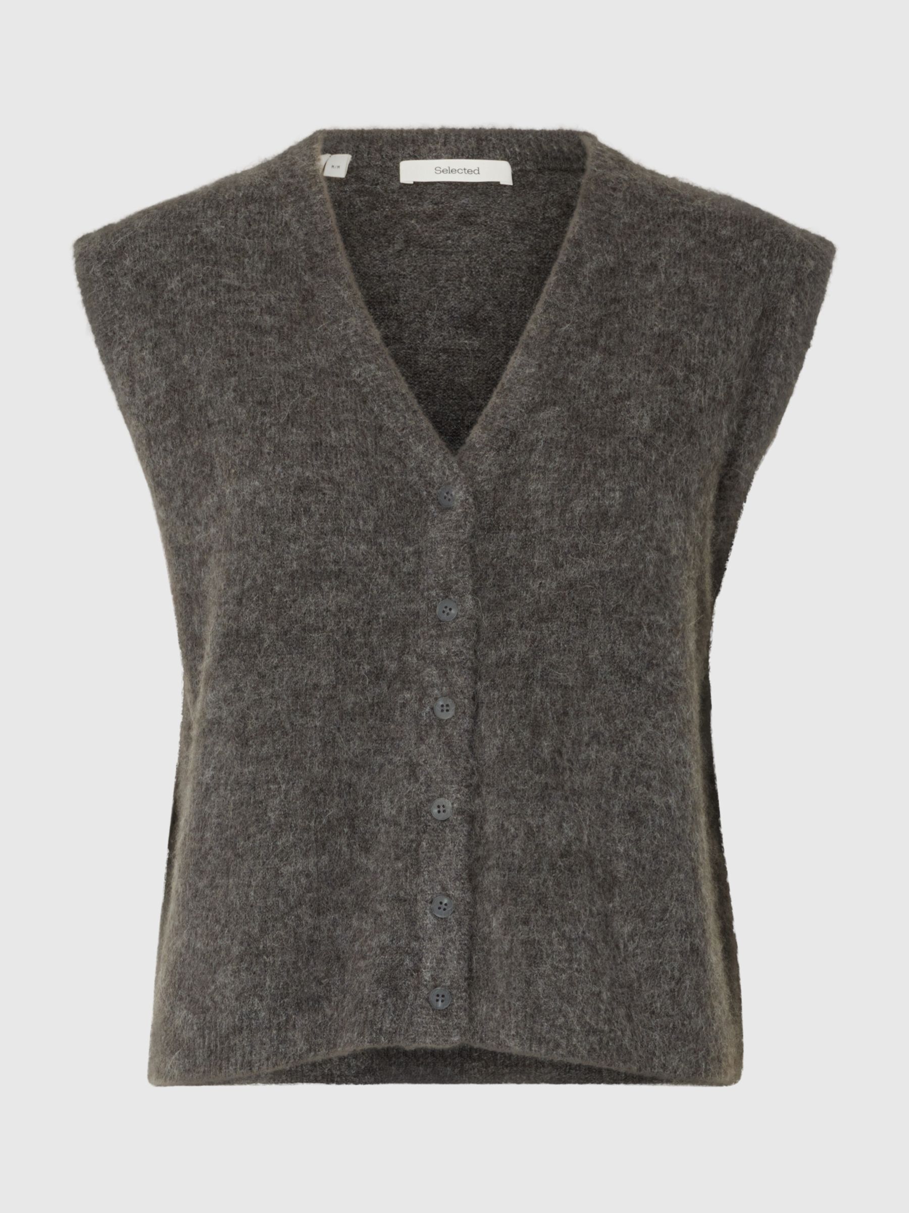 WOOL BLEND KNITTED VEST
