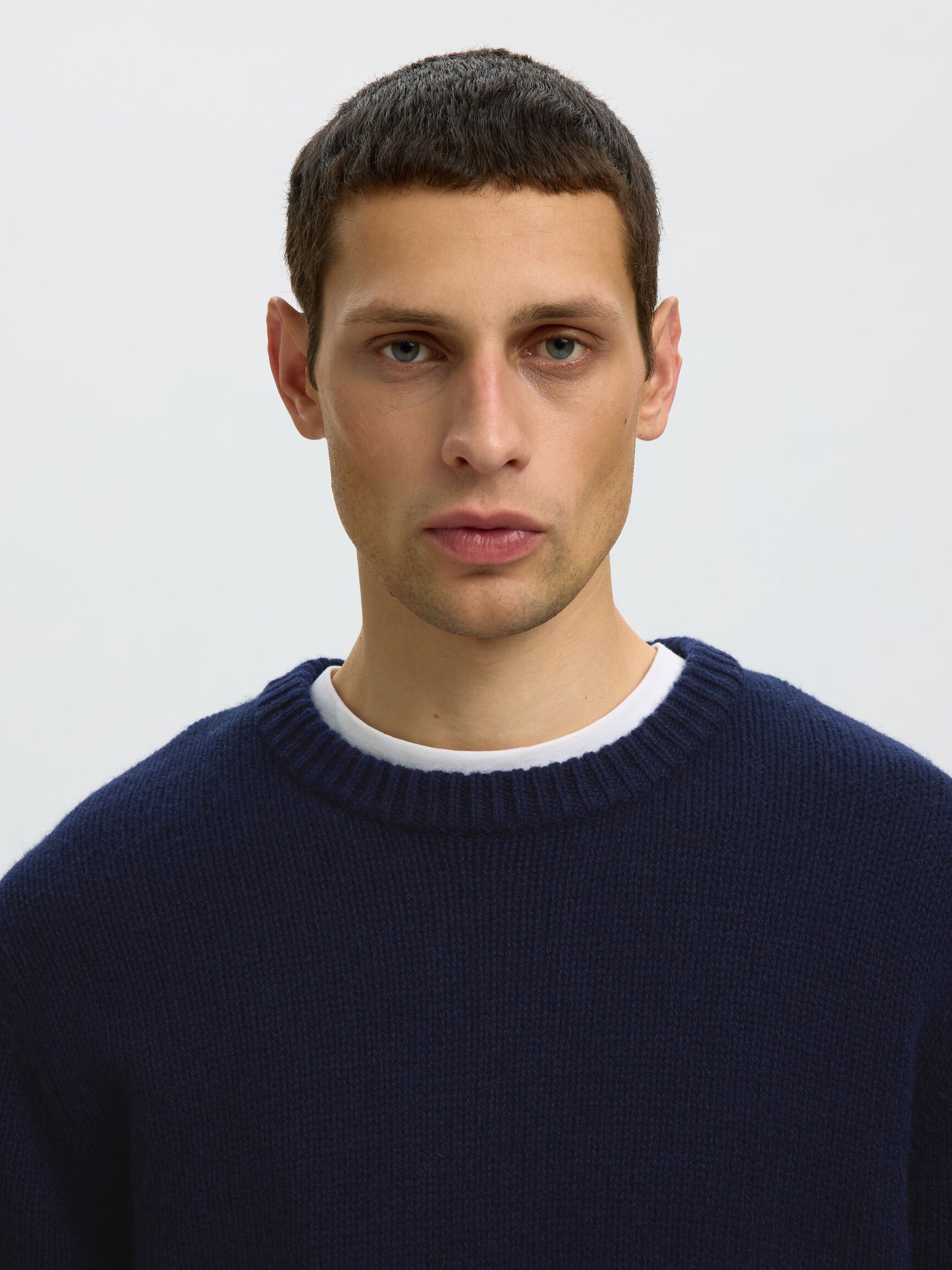 WOOL BLEND RELAXED FIT JUMPER