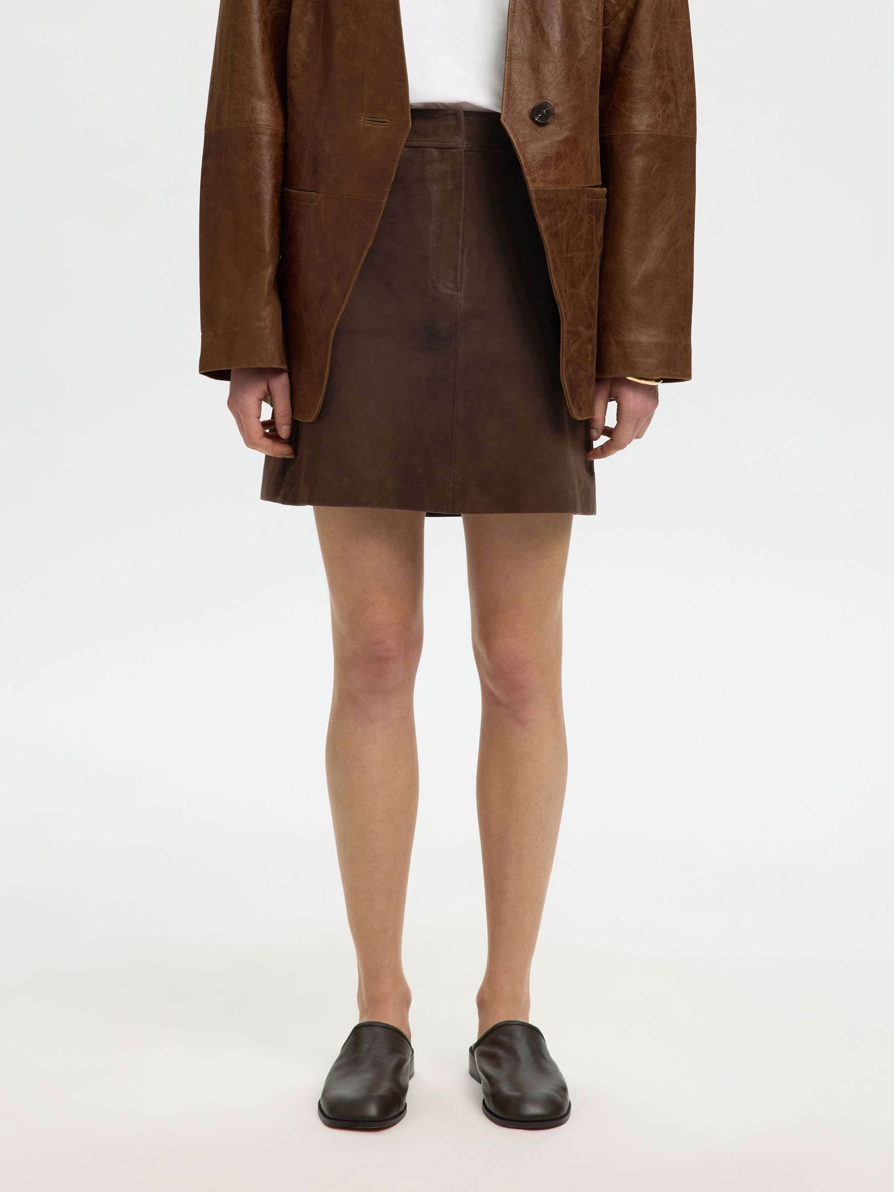 SUEDE MINI SKIRT