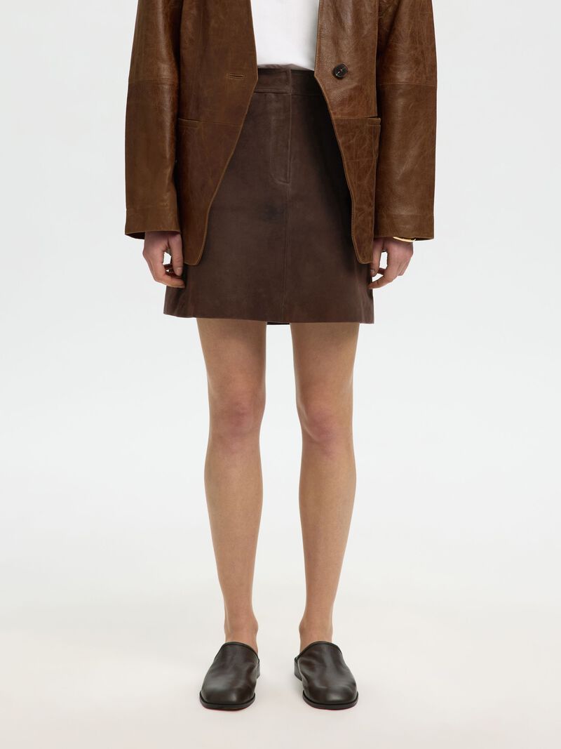 Suede Mini Skirt