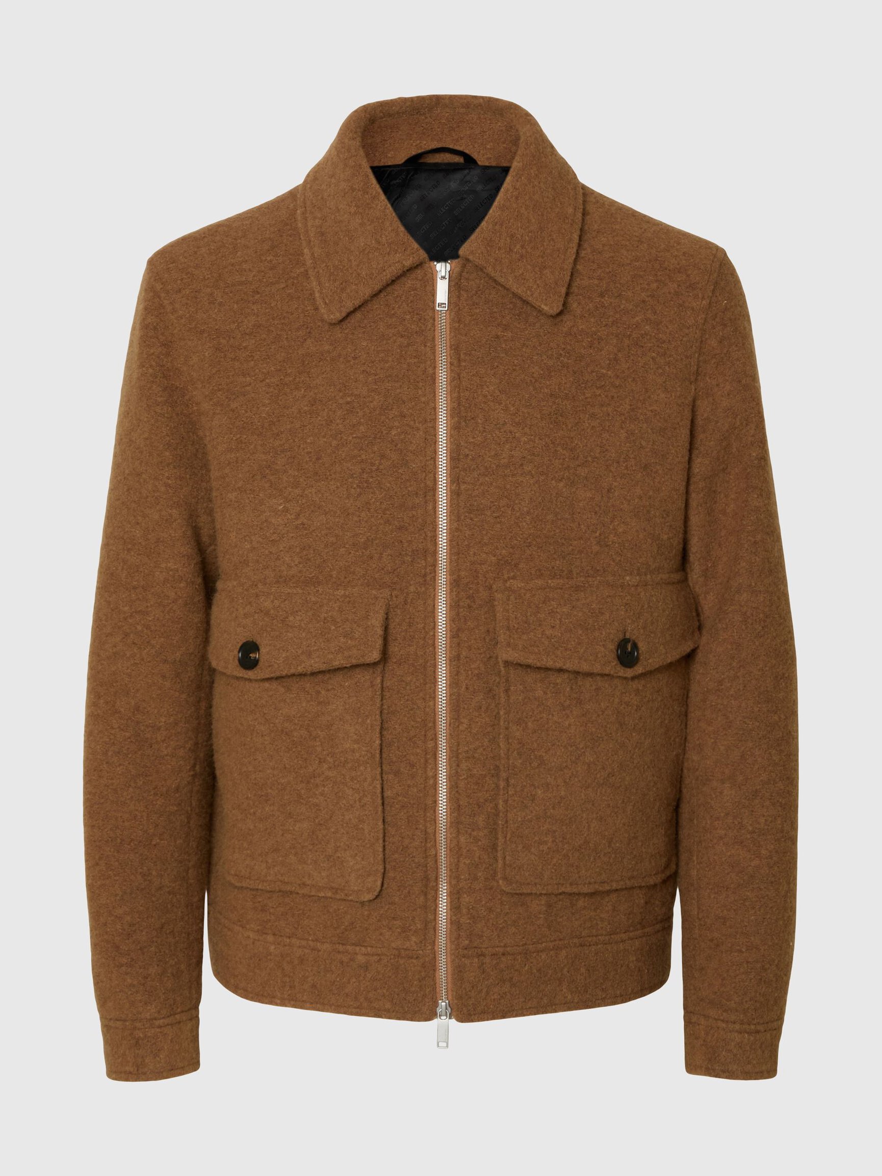 LAINE MÉLANGÉE VESTE