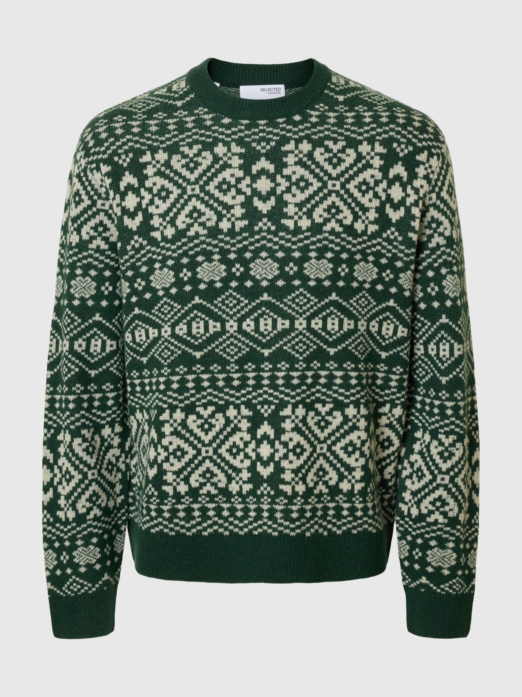 WOOL BLEND CREWNECK JUMPER