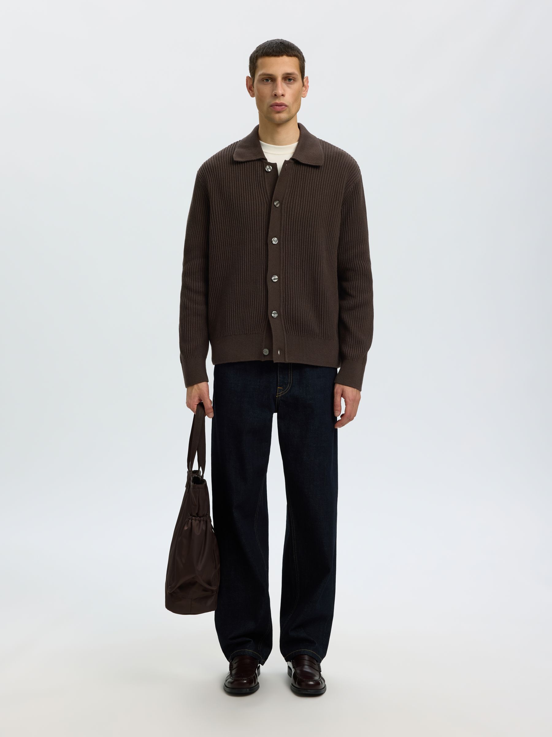 COTTON POLO CARDIGAN