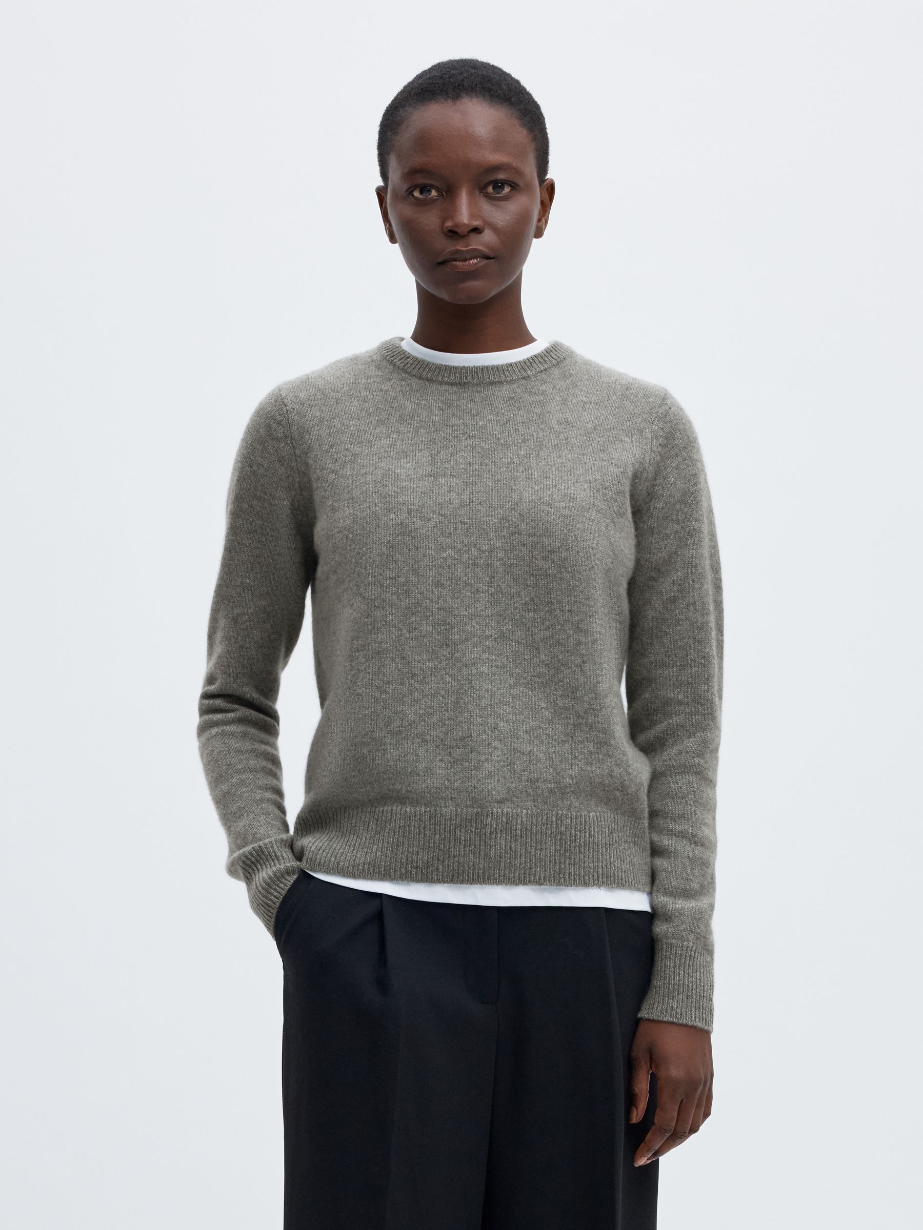KASJMIR STRIKKET PULLOVER