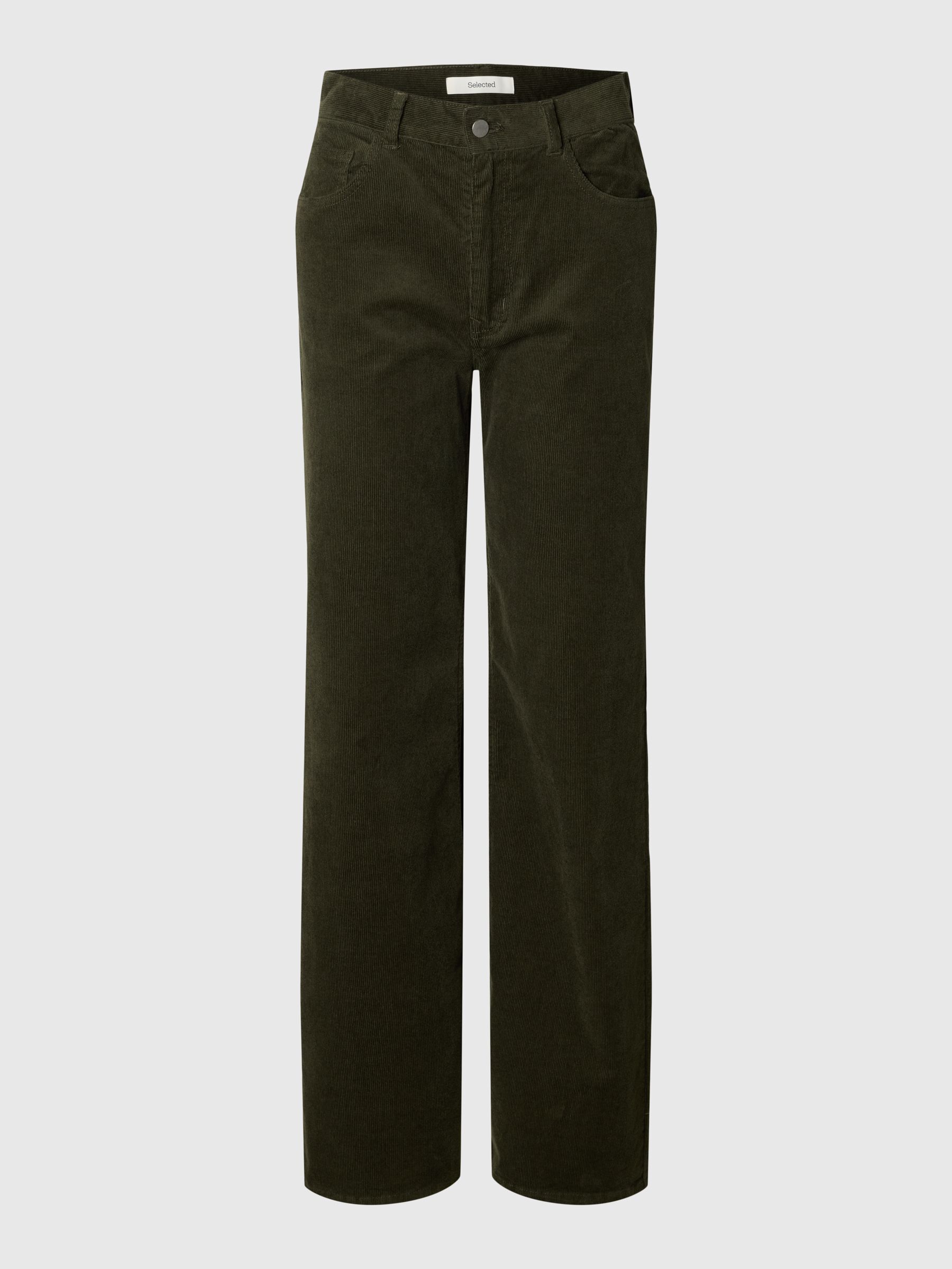 WIDE FIT CORDUROY TROUSERS
