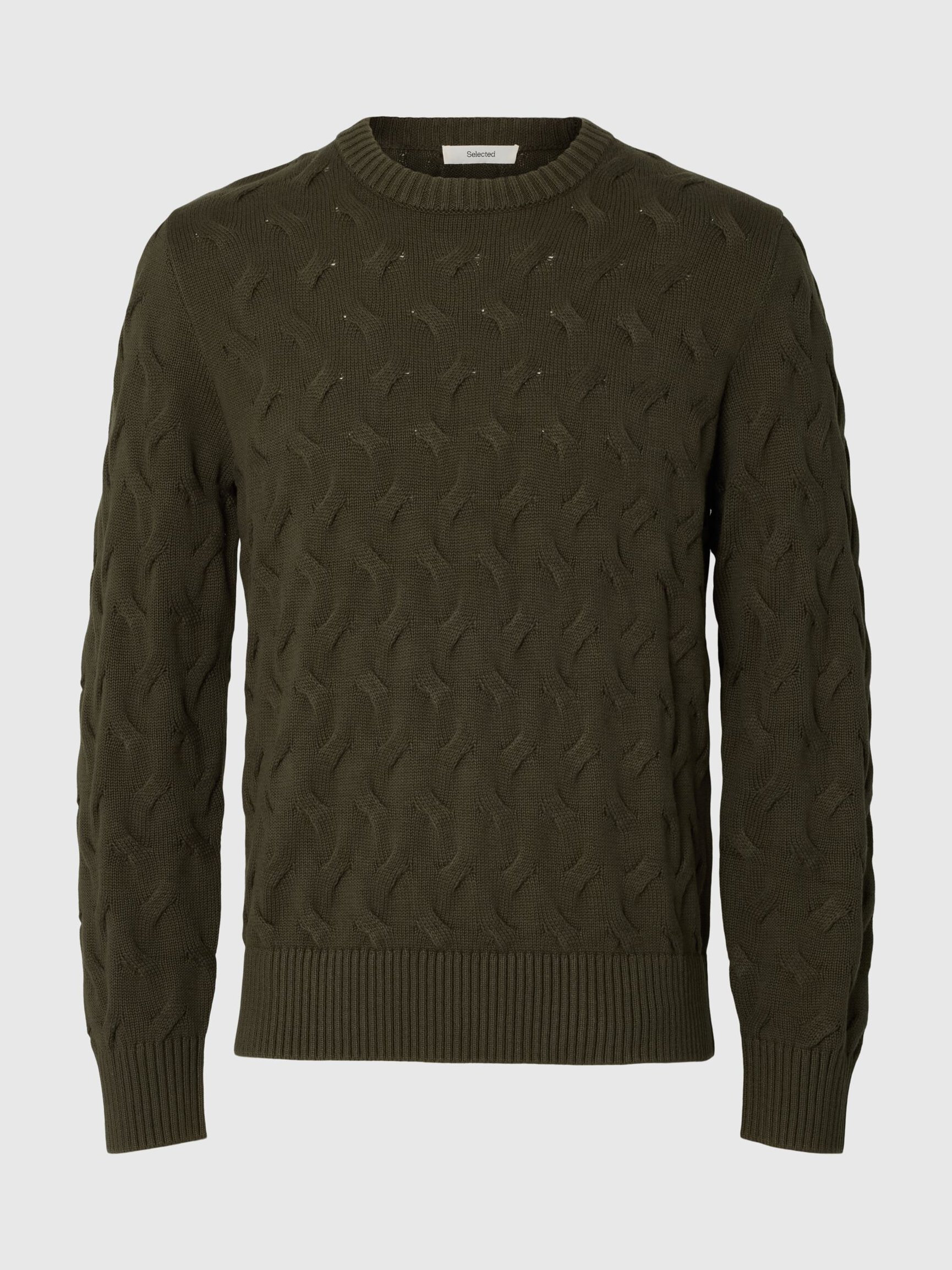 MAILLE TORSADÉE PULL RAS DU COU