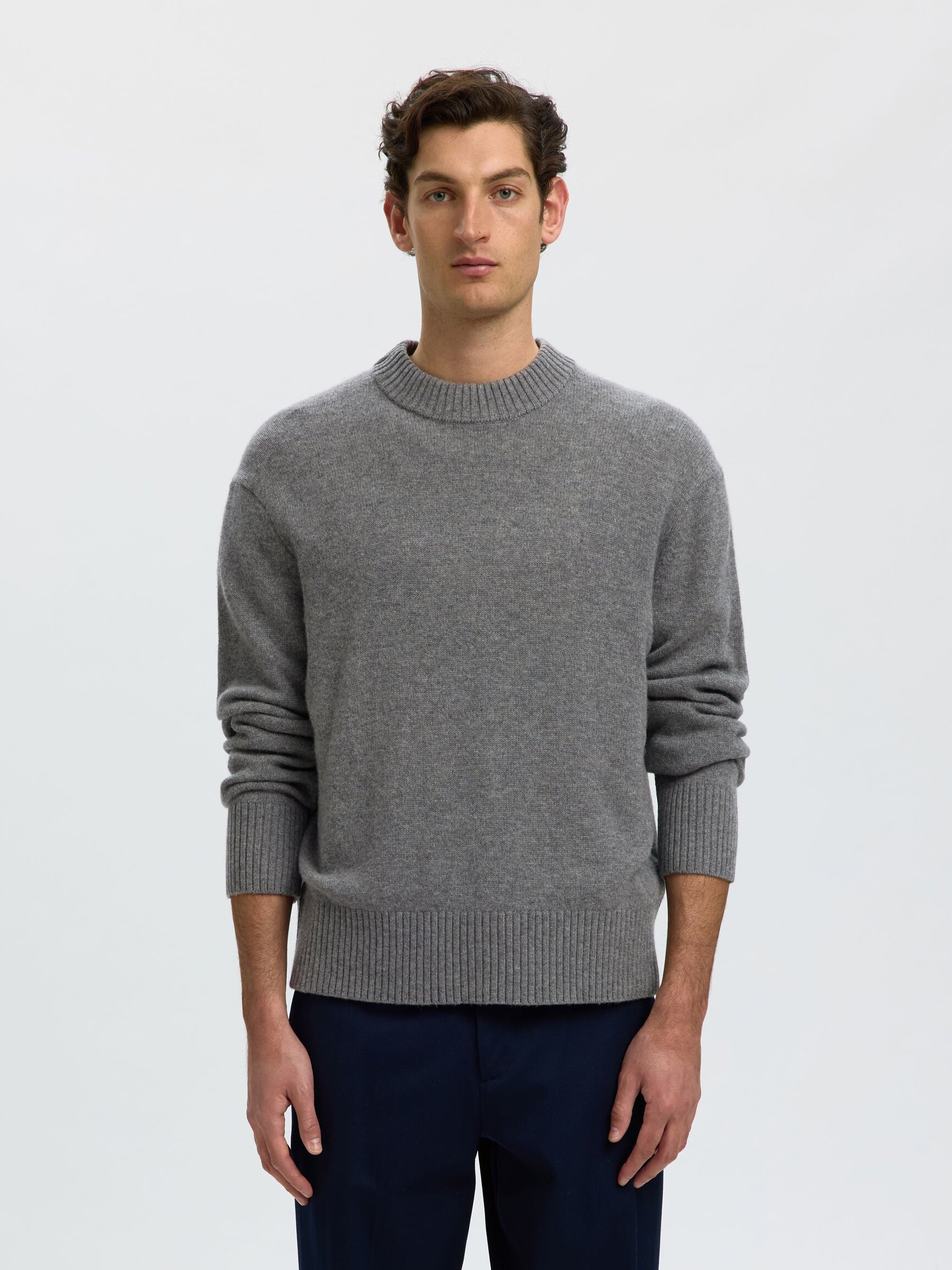 CACHEMIRE MÉLANGÉ PULL EN MAILLE