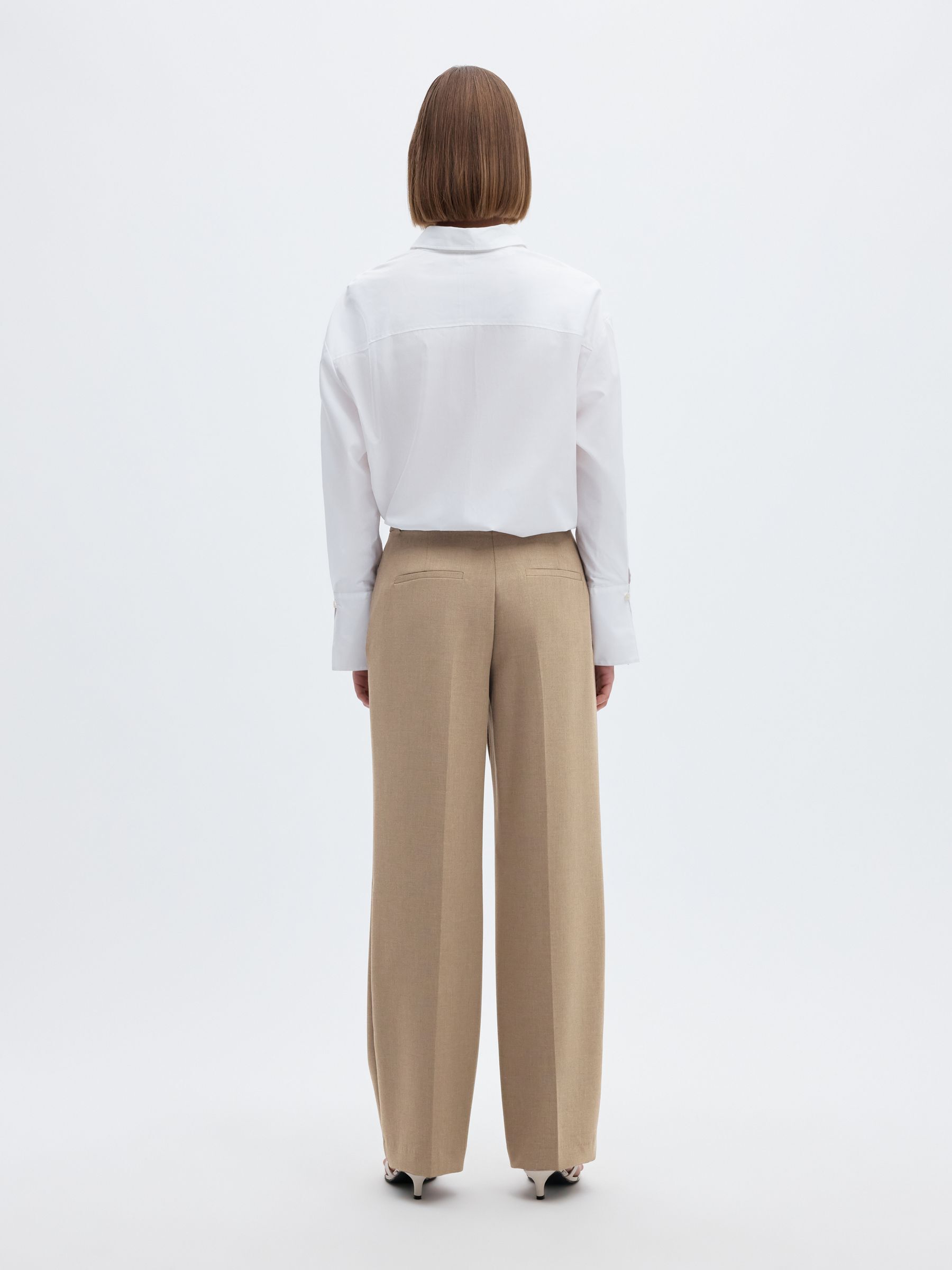 VISCOSE BLEND TROUSERS