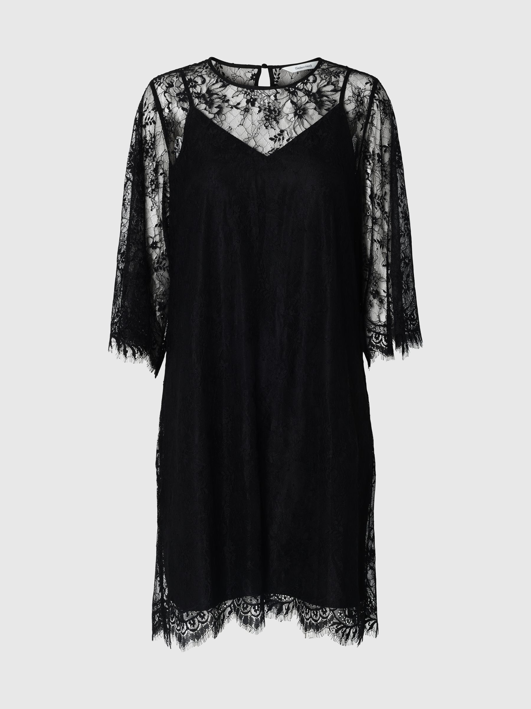 LACE MIDI DRESS