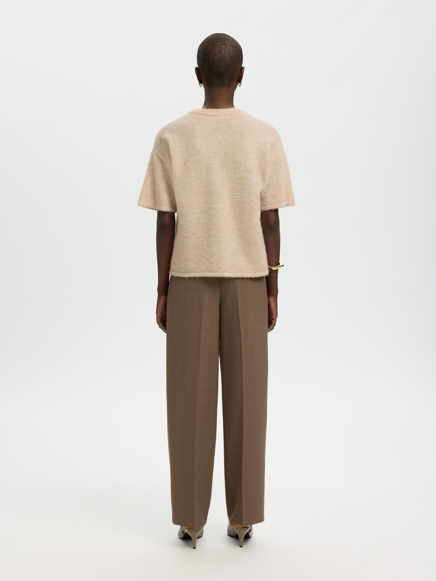 WOOL BLEND KNITTED PULLOVER