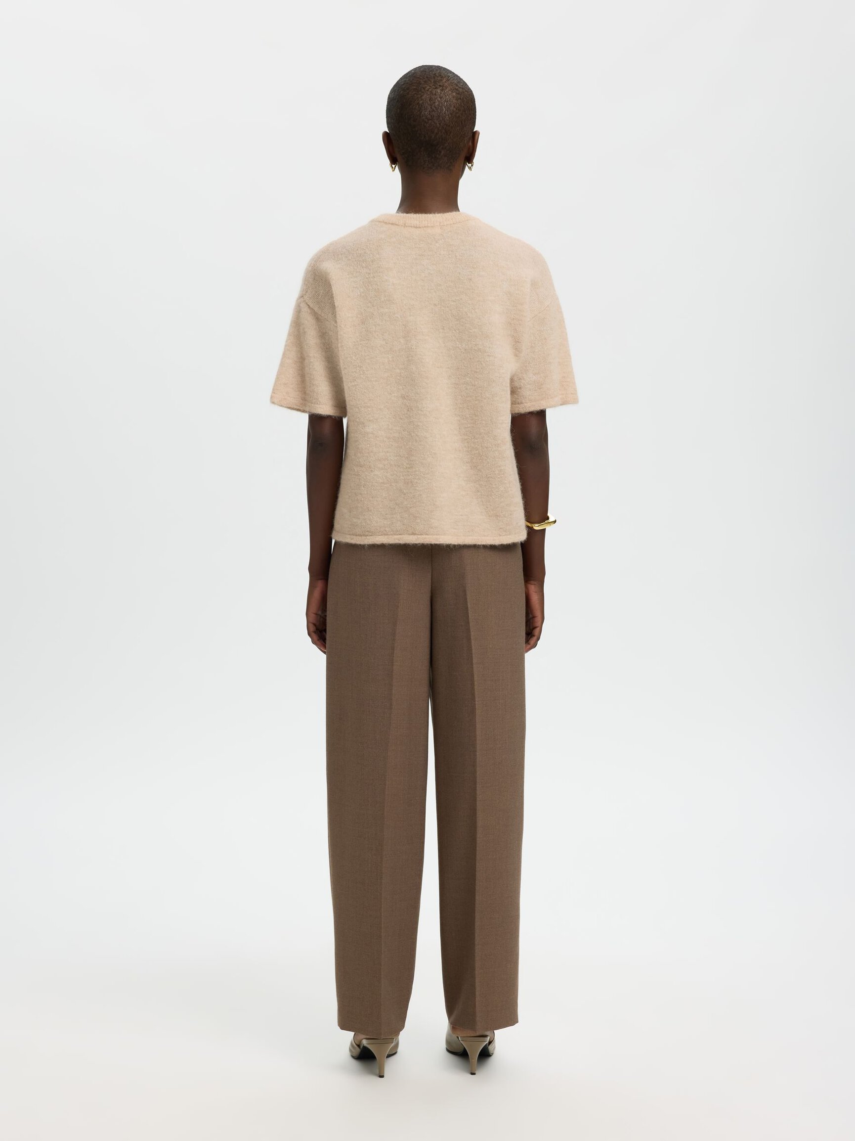 WOOL BLEND KNITTED PULLOVER